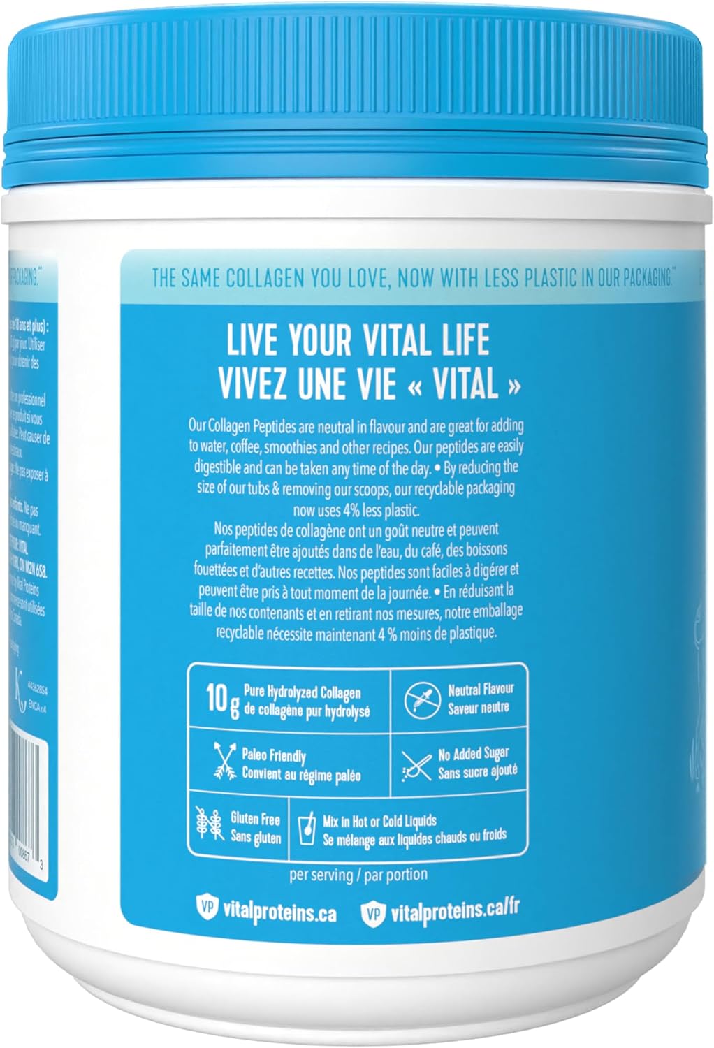 Vital Proteins Unflavoured Collagen Peptides, 567 GR