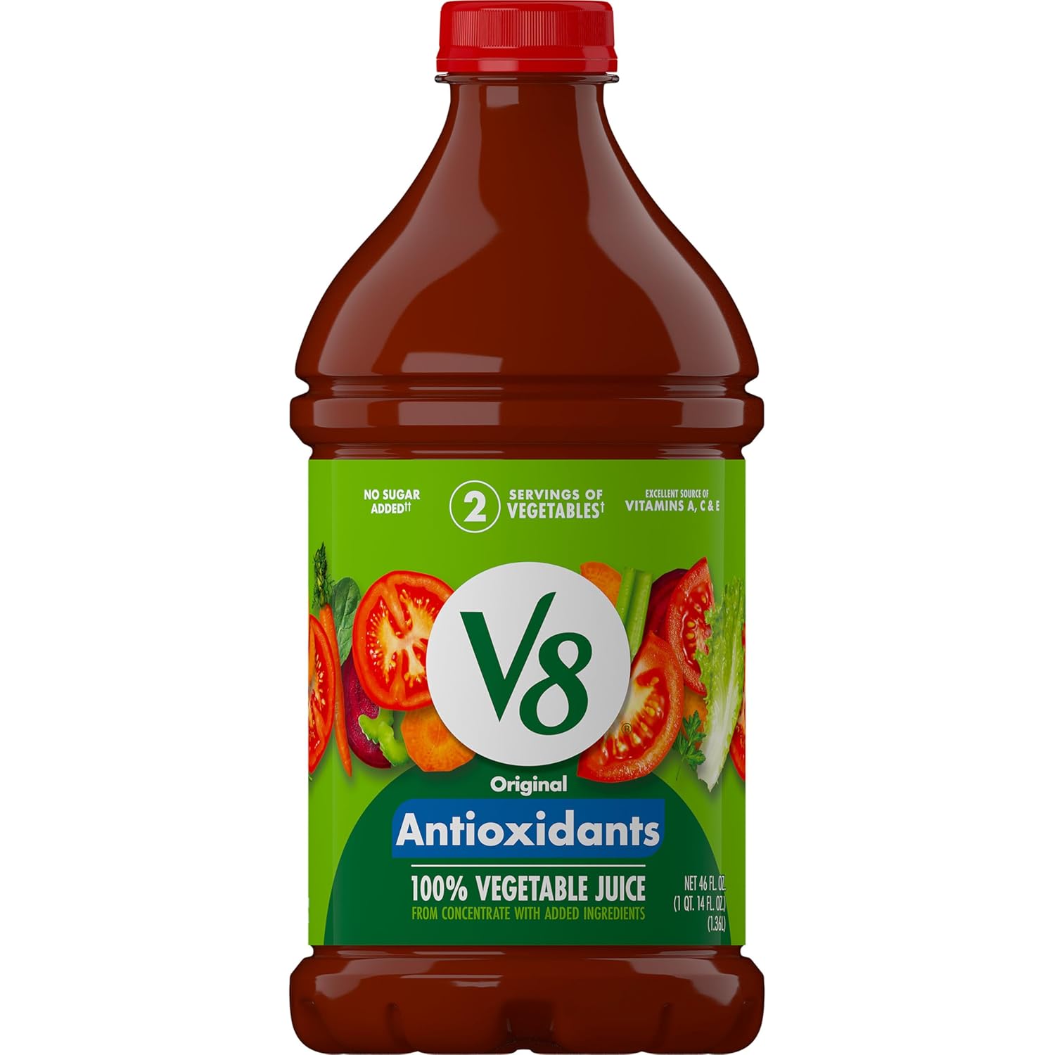 V8 Original 100% Vegetable Juice, 12 fl oz Bottle (12 Pack)