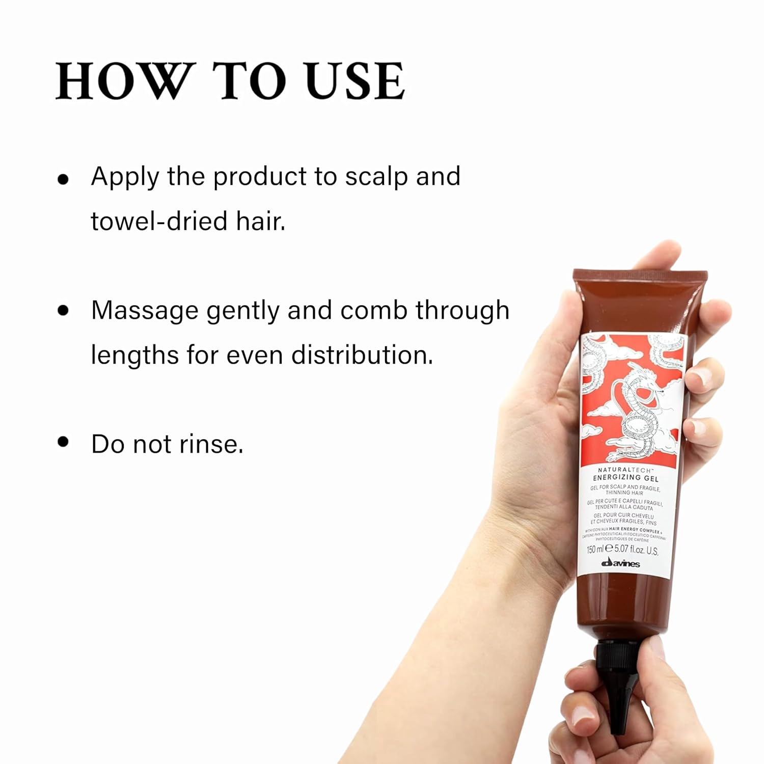Naturaltech Energizing Gel, Leave-in fortifying Treatment for thinning hair | Moisturizes