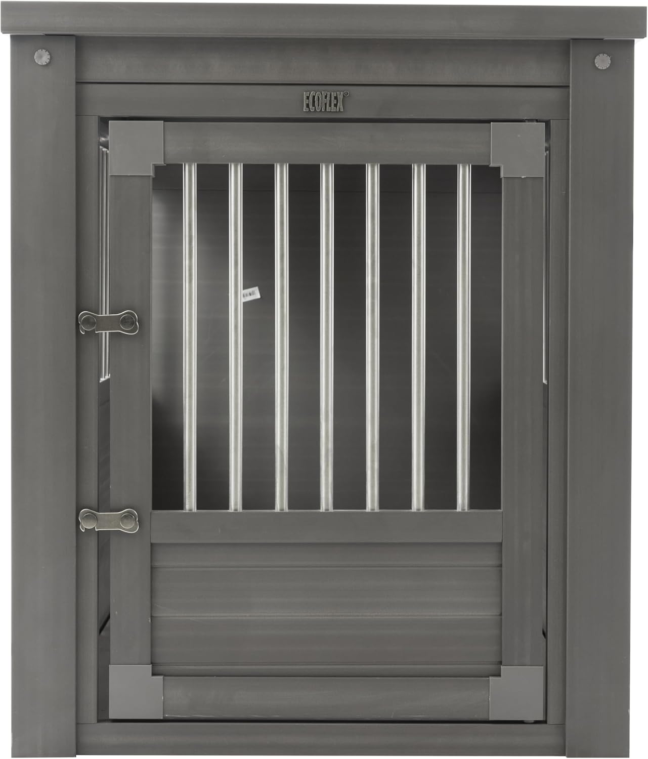 New Age Pet ecoFLEX Pet Crate/End Table, Small, Grey, Model:EHHC405S