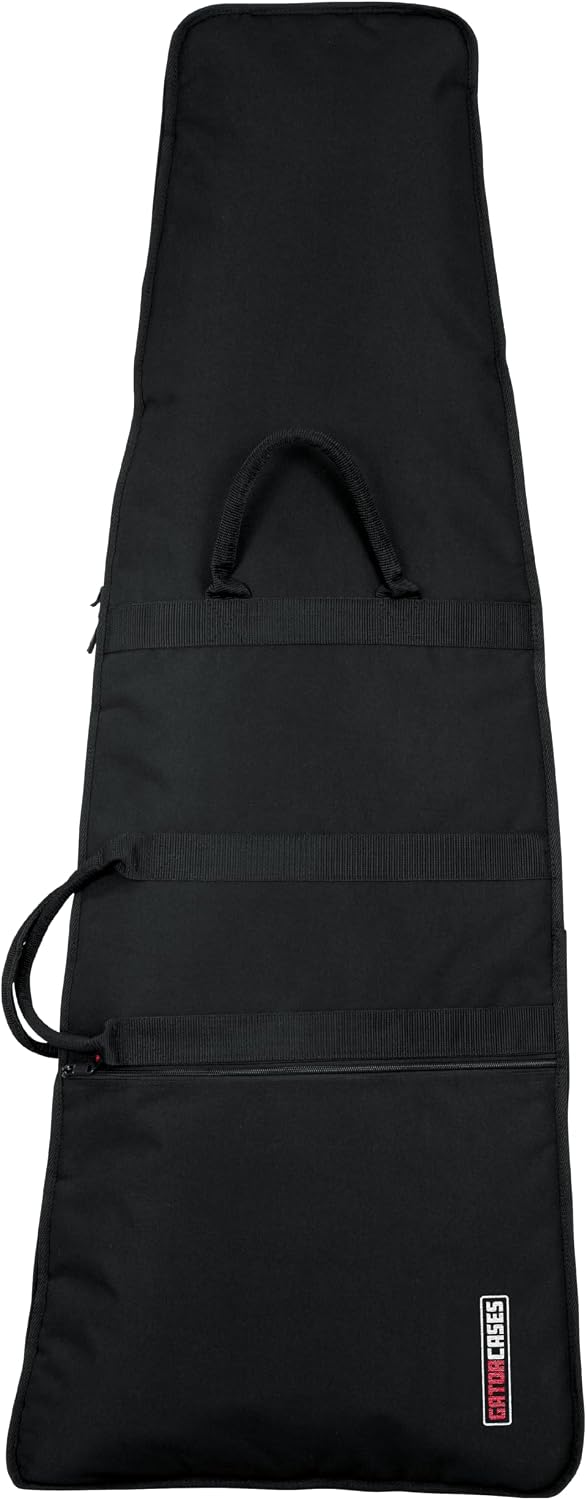 Gator Cases Foam Padded Guitar Gig Bag for Extreme Style Guitar Bodies, Fits Flying V, Explorer, Warlock, and More, up to 47.5" in Length (GBE-EXREME)
