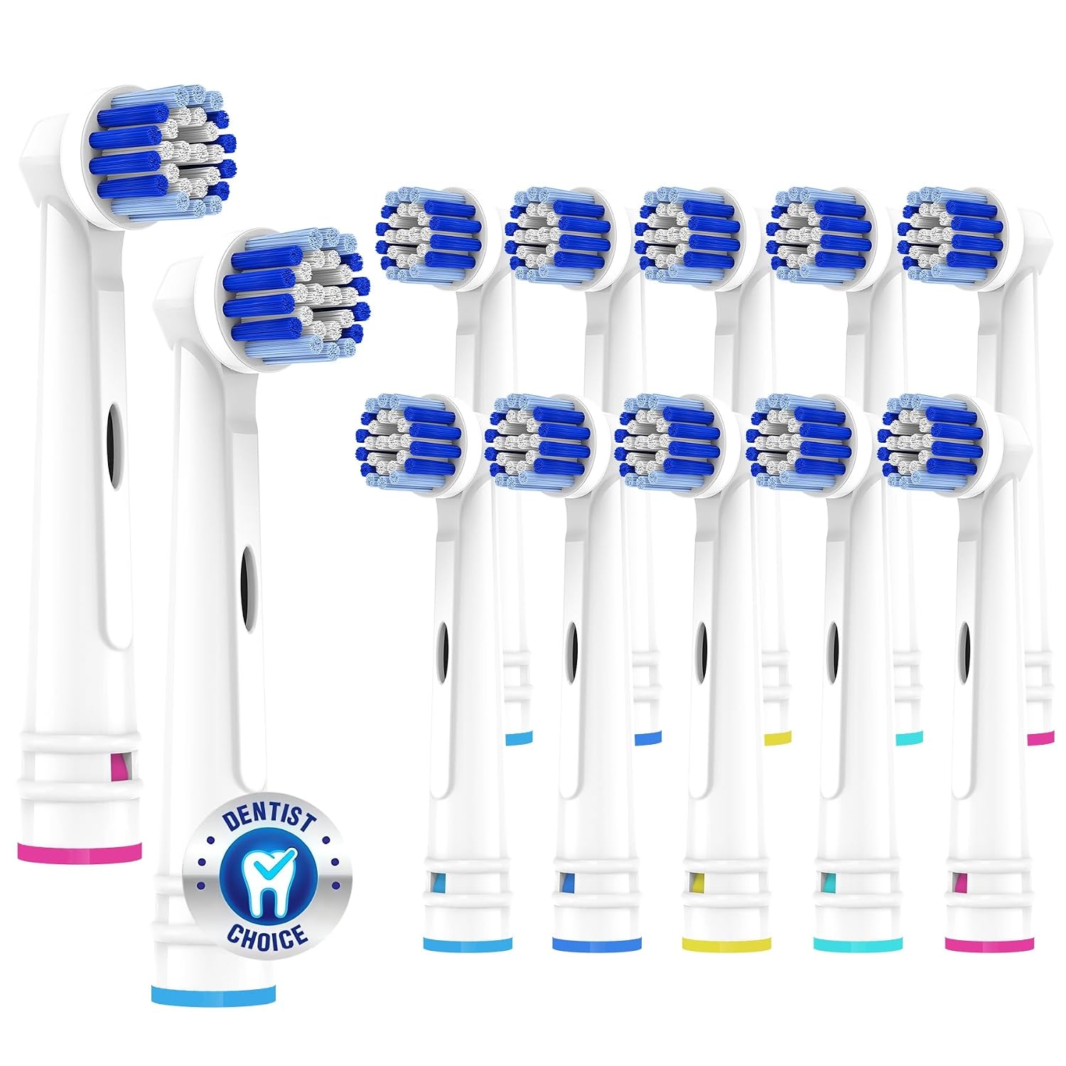 Replacement Toothbrush Heads Compatible with Oral B Braun | Professional 4Pack Electric Toothbrush Replacement Brush Heads for Oral-B Pro Precision Clean and More,Soft Dupont Bristles