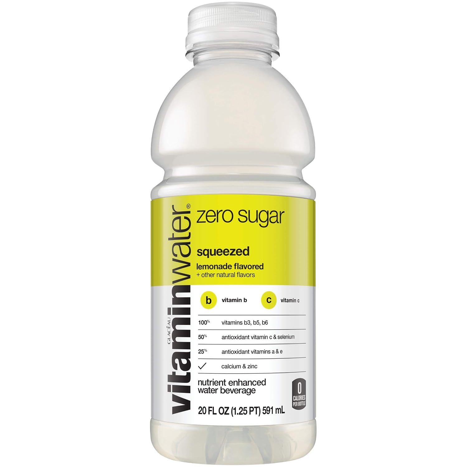 vitaminwater Power-C Dragonfruit Water Beverage, 16.9 fl oz, 6 pack | Bottled, nutrient-enhanced flavored water drink with 90 calories per bottle, antioxidants, and vitamins
