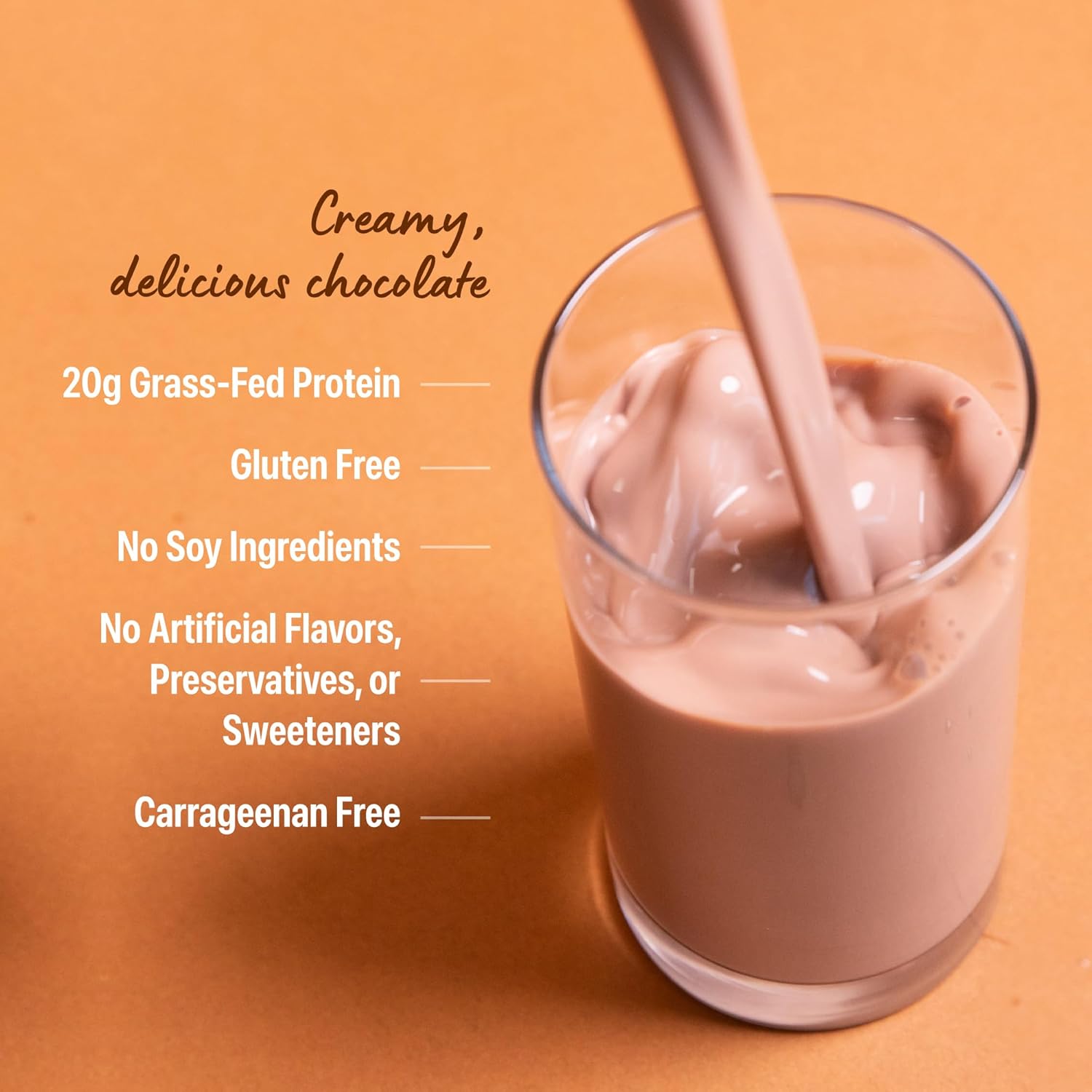 Orgain 20g Clean Grass Fed High Protein Shake, Vanilla, 11 oz, 12pk | Ready to drink dairy grass fed high protein, non-GMO, no soy ingredients, gluten-free, kosher, low net carbs