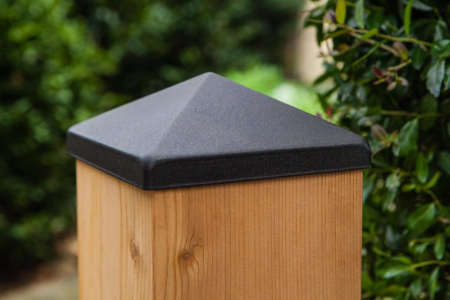 6x6 Apex Pyramid Post Cap - Matte Bronze (5 1/2" x 5 1/2") for Deck and Fence Posts