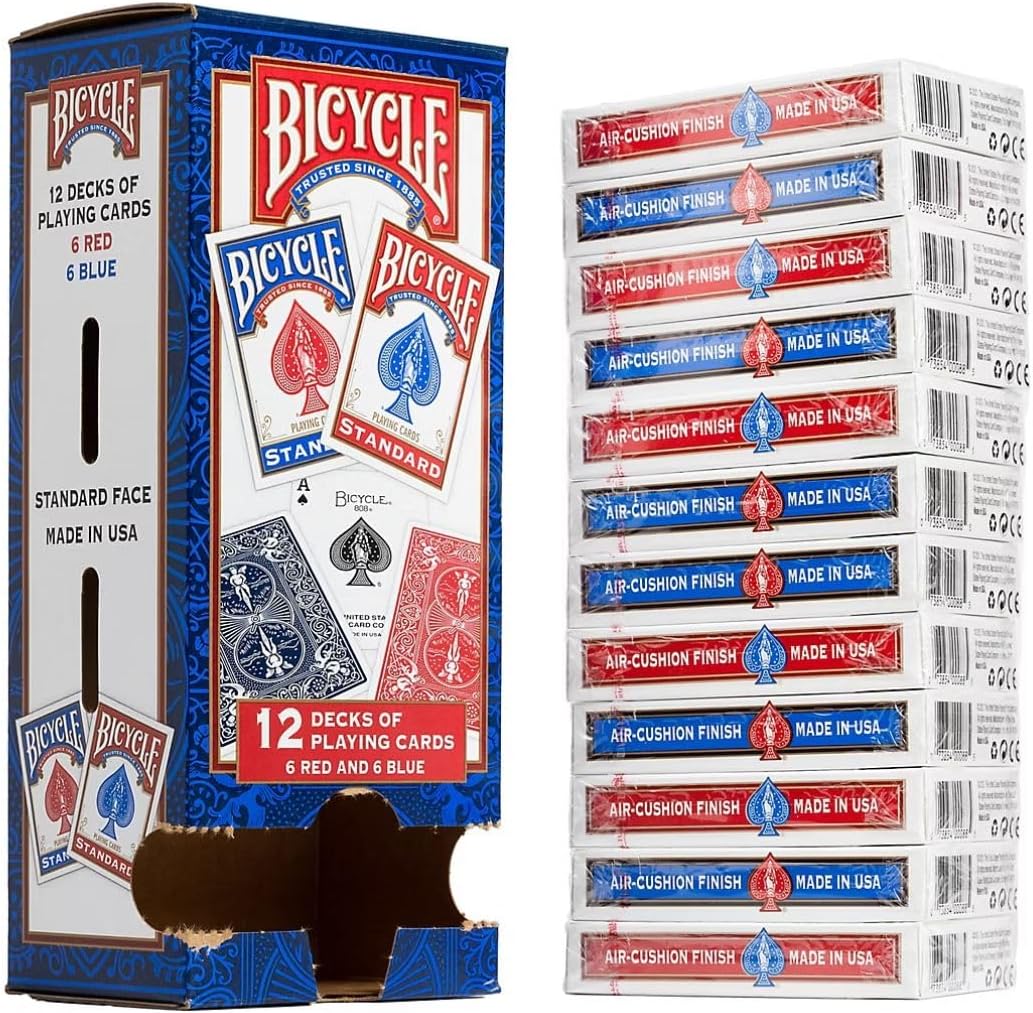 Bicycle Rider Back Playing Cards 12 Pack Poker Size Standard Index