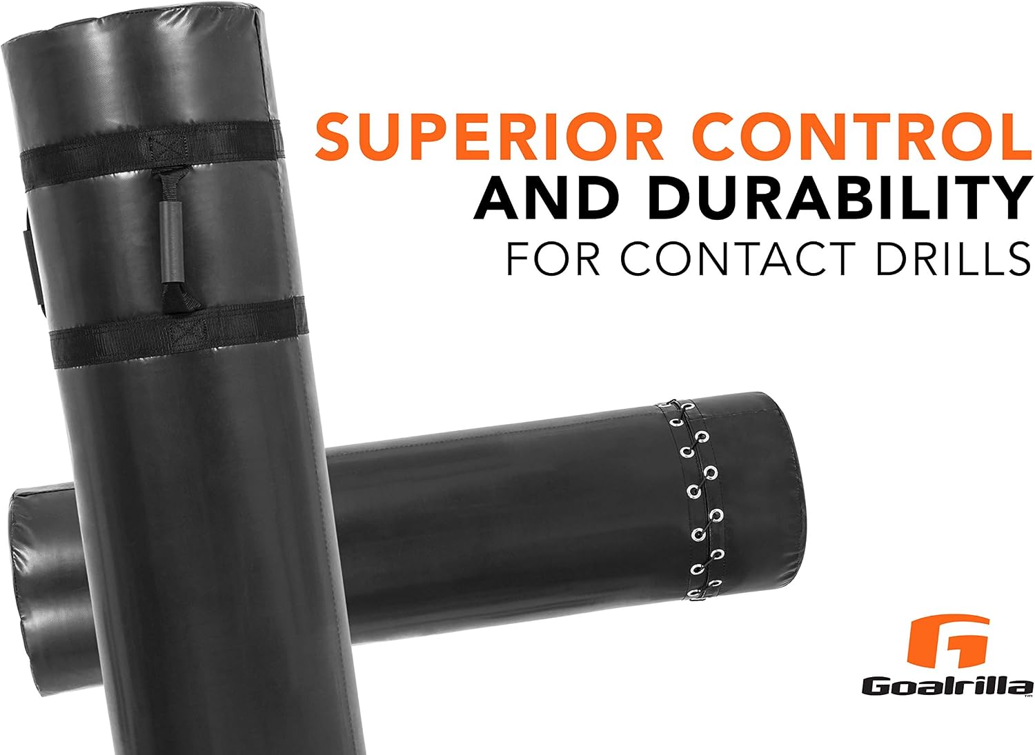 Goalrilla Durable Tackling Dummy with Heavy-Duty Handles for Football Contact Drills, Kickboxing, and More (TR0001W)