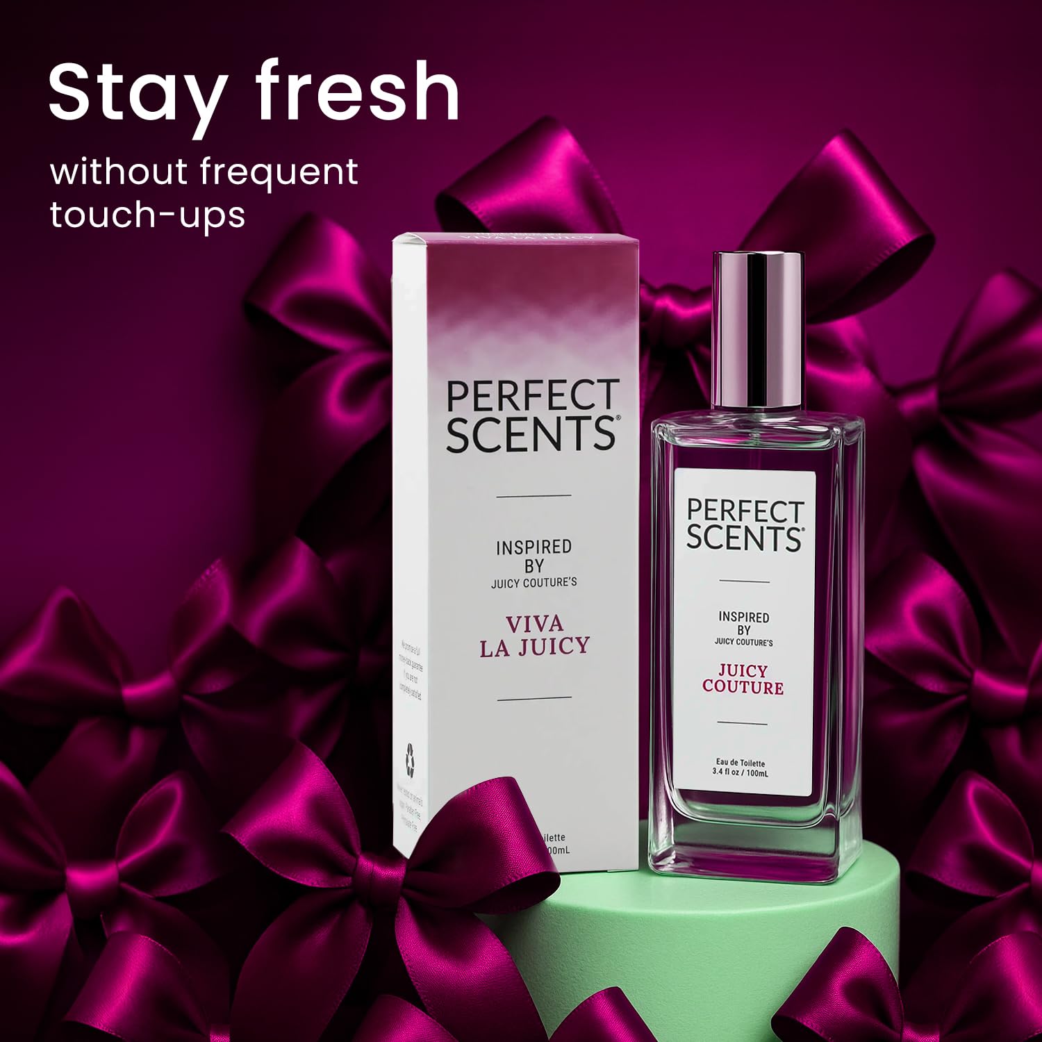 Perfect Scents Fragrances, Inspired by Juicy Couture's Juicy Couture, Women’s Eau de Toilette, Vegan, Paraben-Free, Phthalate-Free, Never Tested on Animals, 2.5 Fluid Ounces