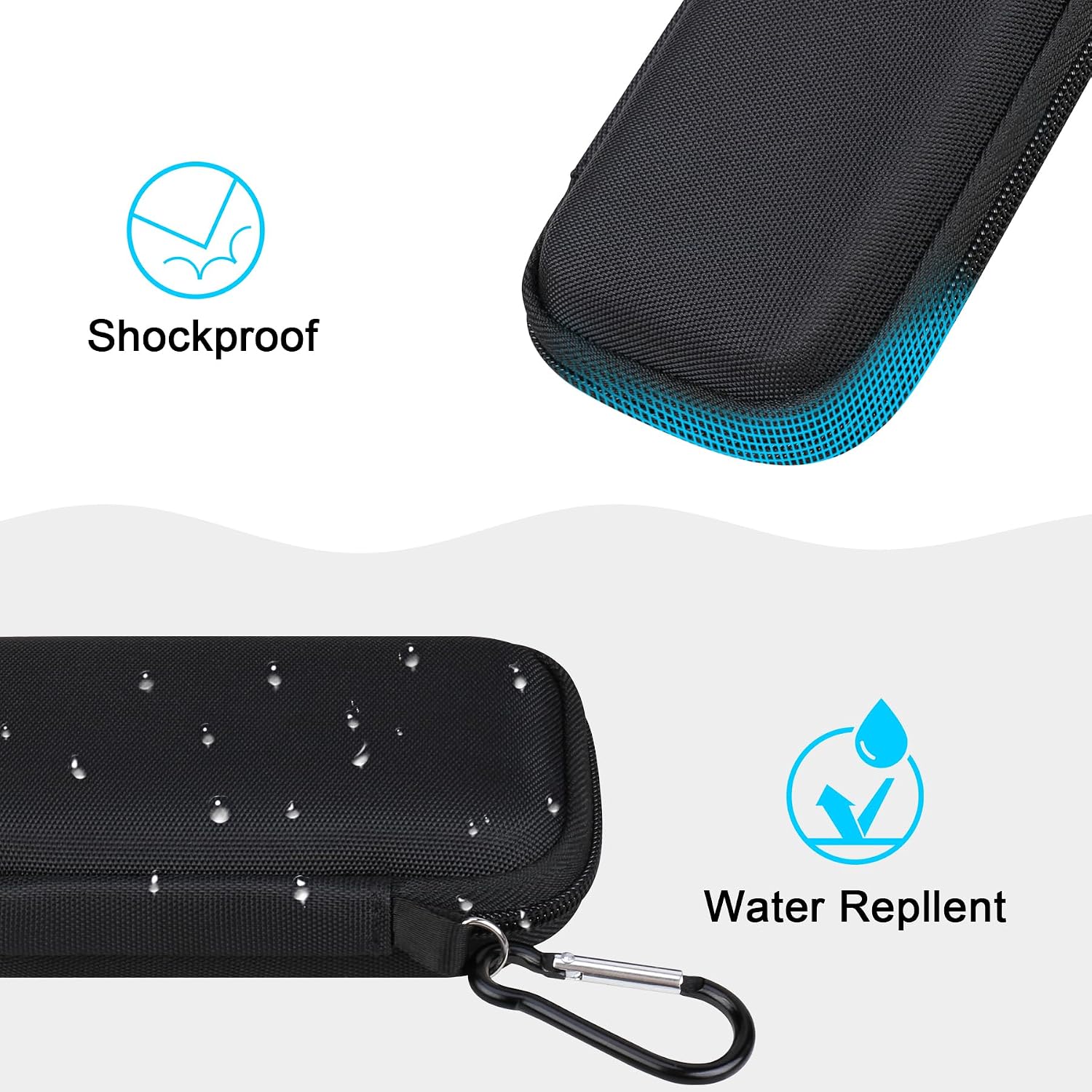 Lacdo Hard Carrying Case for SanDisk Extreme Pro/SanDisk Extreme Portable External SSD 500GB 1TB 2TB 4TB 8TB USB-C Solid State Drive EVA Shockproof