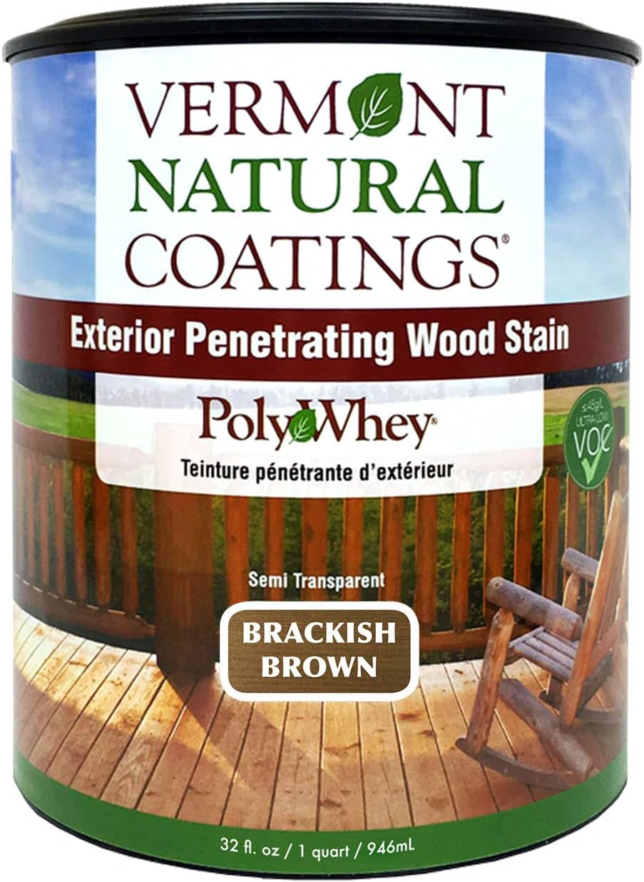Vermont Natural Coatings PolyWhey Exterior Penetrating Stain - Lakeside Cedar - Gallon