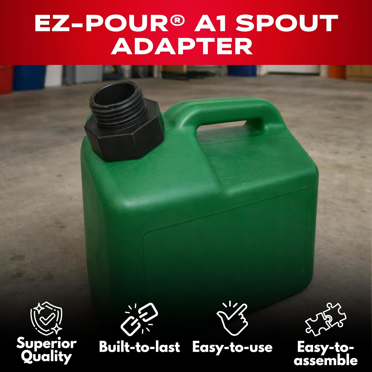 EZ-POUR® Chilton Adapter, Fits 2-1/8 in Jug Openings