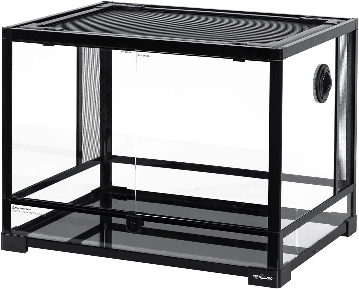 REPTI ZOO 85 Gallon Large Reptile Tank, Wide & Tall Tempered Glass Large Reptile Terrarium 47.2" x 17.7"x 23.6" for Tortoise Snake