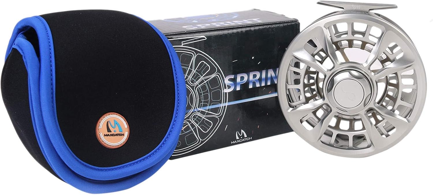 M MAXIMUMCATCH Maxcatch Sprint Expert Fully Sealed Saltwater Fly Fishing Reel CNC-machined Aluminum Alloy Body