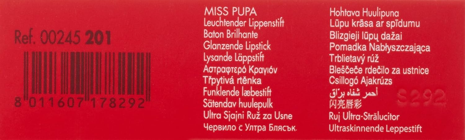 Pupa Milano Miss Pupa Ultra Brilliant Lipstick - 102 Candy Nude for Women - 0.071 oz Lipstick