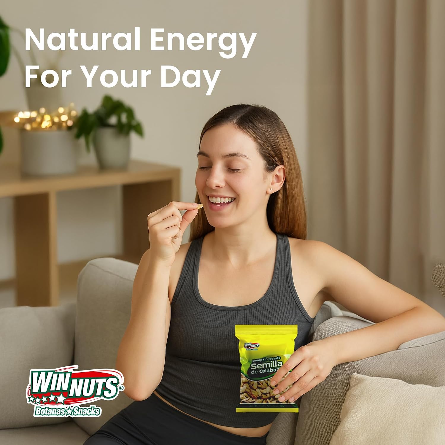WINNUTS Roasted & Salted Pumpkin Seeds to Eat (5 Pack, 3.52 Oz Each) | Pepitas Roasted Salted | Crunchy Energy Snack, Perfect for Salads & Topping | On-The-Go Pouches