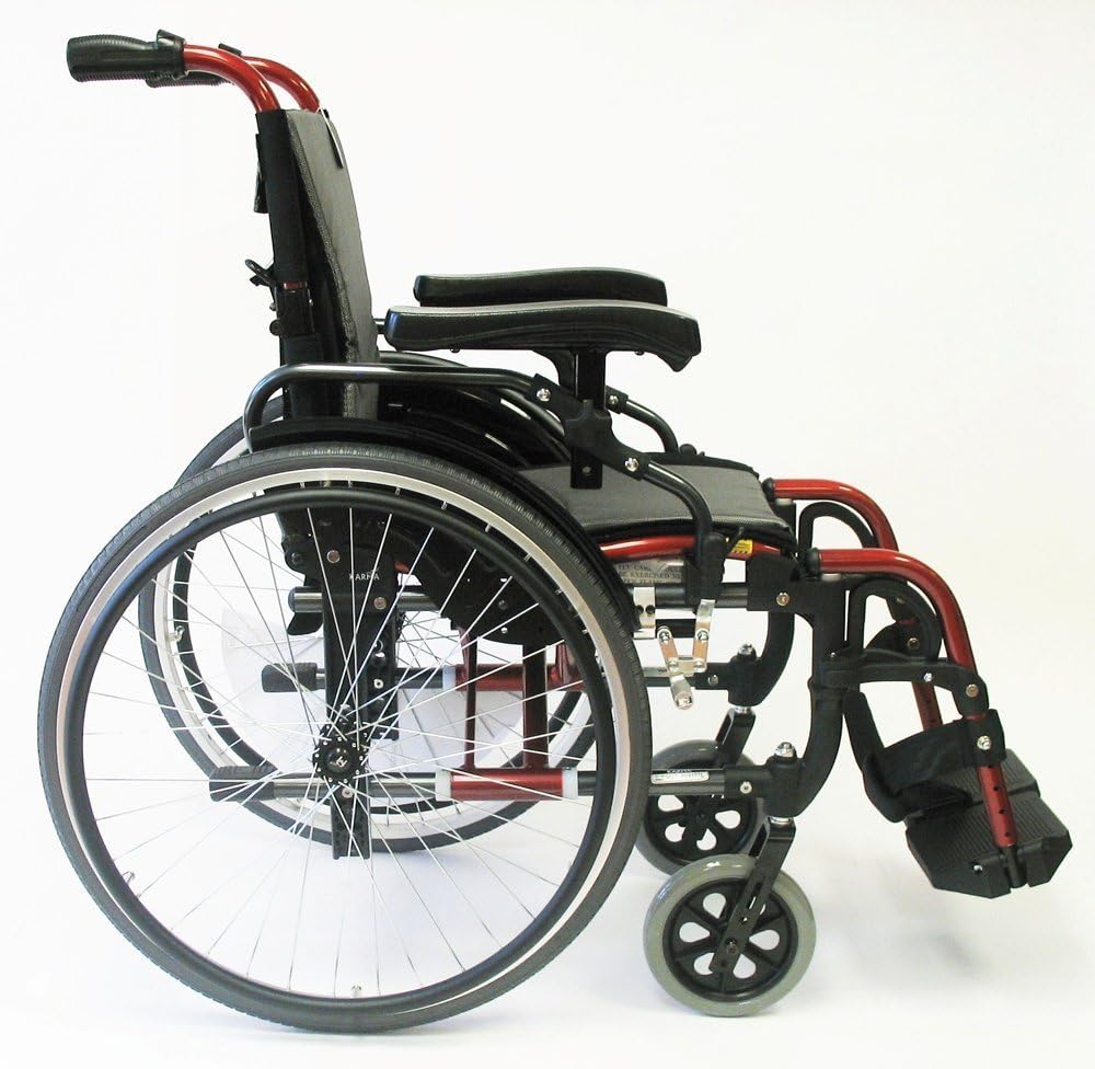 Karman 29 pounds S-305 Ergonomic Wheelchair 18" Pearl Silver
