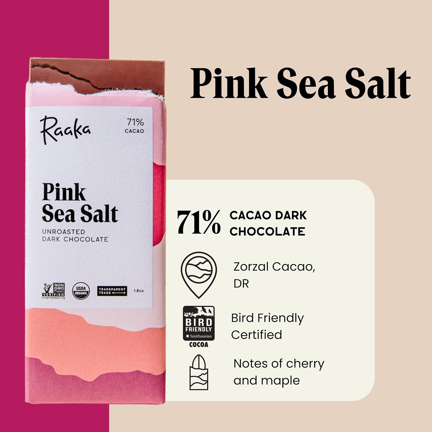 Raaka Chocolate Best Sellers Trio | Gourmet Dark Chocolate Gift | Organic, Vegan, Fair Trade, Soy Free, Non-GMO, Gluten Free, Kosher | 1.8oz Bars