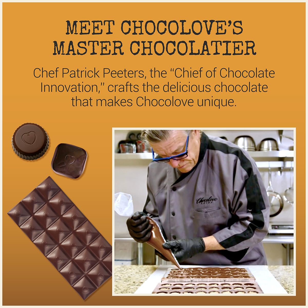 Chocolove Salted Caramel Chocolate Bars | 55% Cocoa | Silky Caramel with a Hint of Salt | Made with Premium Chocolate | Non-GMO, & Gluten-Free, 3.2 oz Bar (10 Pack)