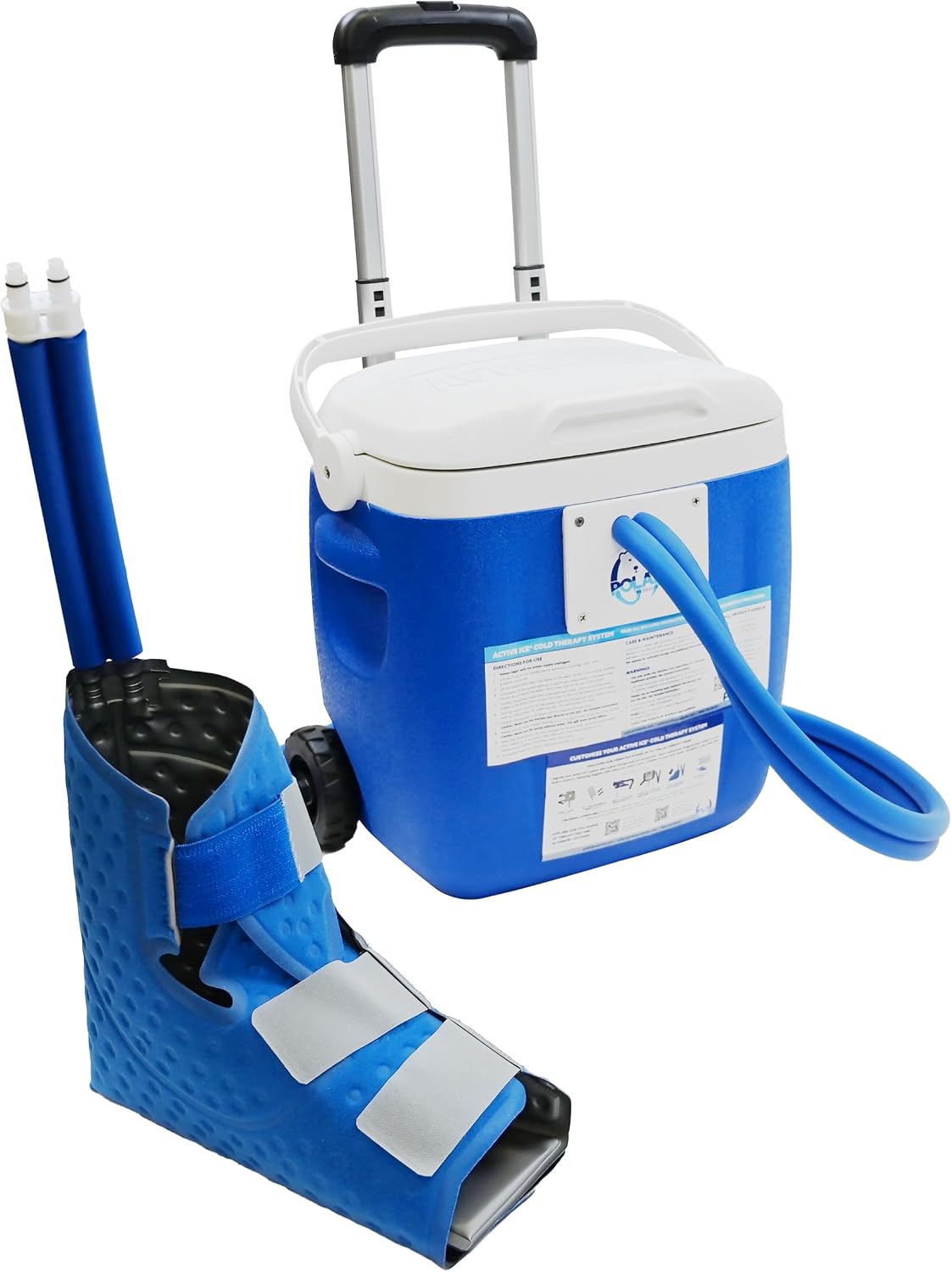 Polar Active Ice 3.0 Cold Therapy Ice Machine System w Programmable Timer, Shoulder Pad & Compression Wrap for Targeted Coverage