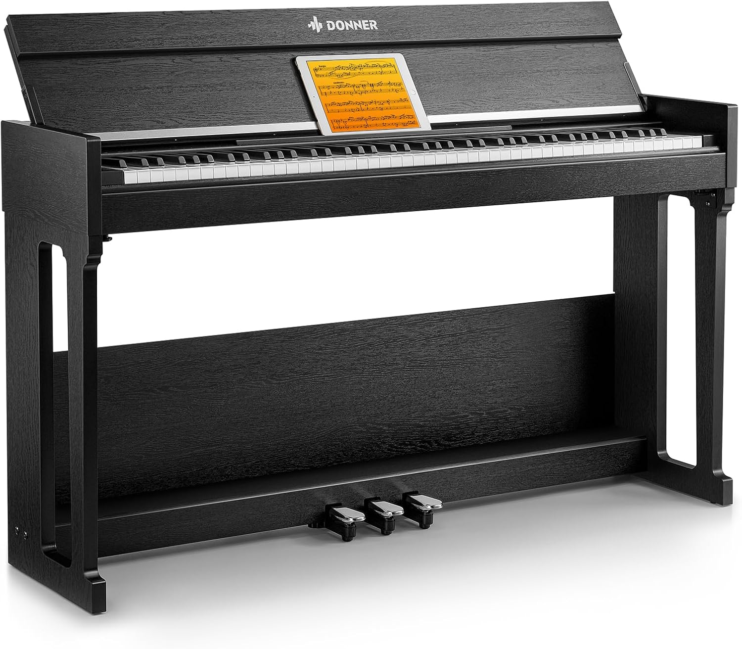 Donner DDP-90 Pro Digital Piano 88 Key Weighted Keyboard, Electric Piano Keyboard Full Size with Folding Cover, Three Pedals, Wireless MIDI Audio
