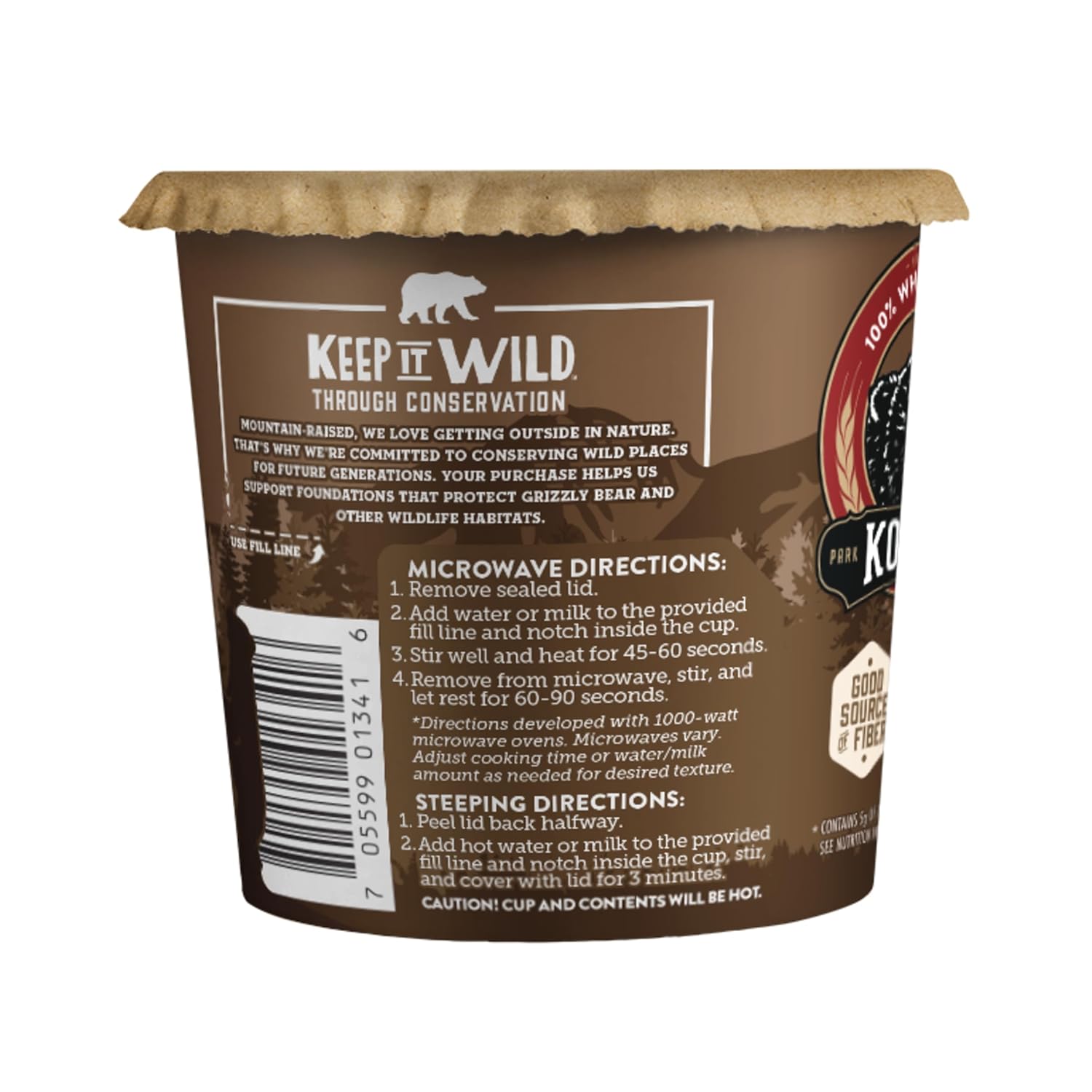 Kodiak Cakes Instant Protein Maple & Brown Sugar Oatmeal in a Cup, 2.12oz (Pack of 12)