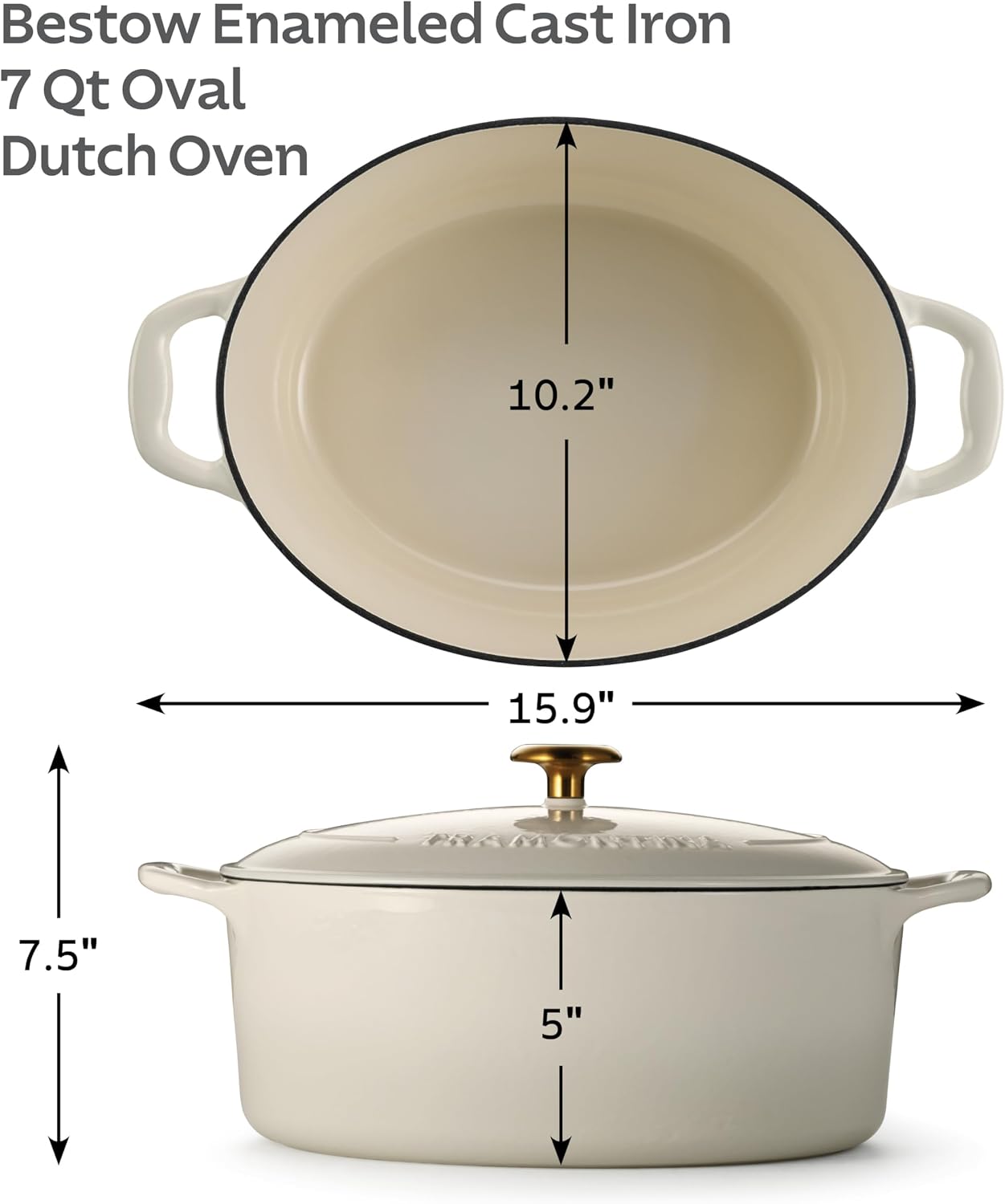 Tramontina Bestow Enameled Cast Iron 4-Qt Braiser Pan with Lid, Blue | Oven-to-Table Casserole Dish, Great for Shallow Braises & Simmers
