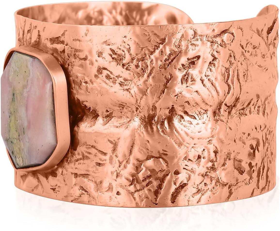 SHOP LC DELIVERING JOY Handmade Gemstone Cuff Bracelet
