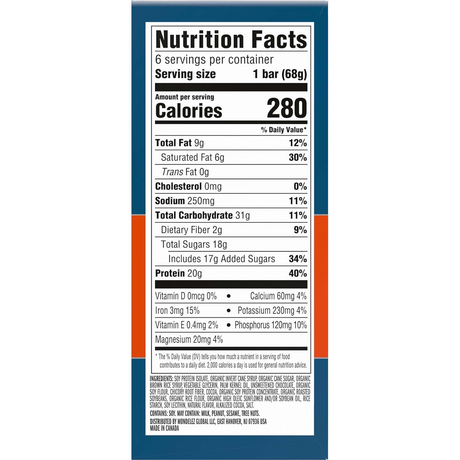 CLIF BUILDERS Protein Bars - Chocolate Flavor - 20g Plant Based Protein - Gluten Free - Non-GMO - Low Glycemic - No Artificial Sweeteners - 2.4 oz.