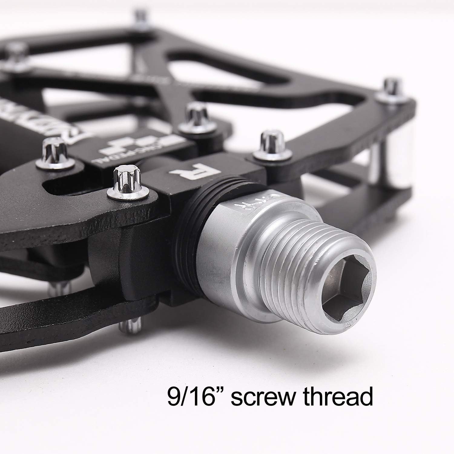 MZYRH Mountain Bike Pedals, Ultra Strong Colorful CNC Machined 9/16" Cycling Sealed 3 Bearing Pedals