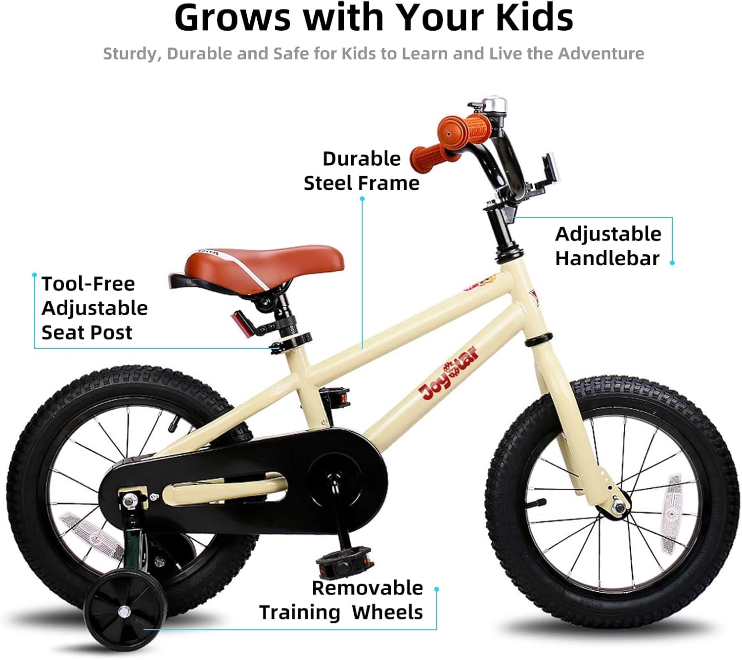 JOYSTAR Kids Bike for Ages 2-12 Years Boys Girls BMX Style Bicycle | 12-20 Inch Kids Bike with Training Wheels, Children Bicycle for Kids & Toddler