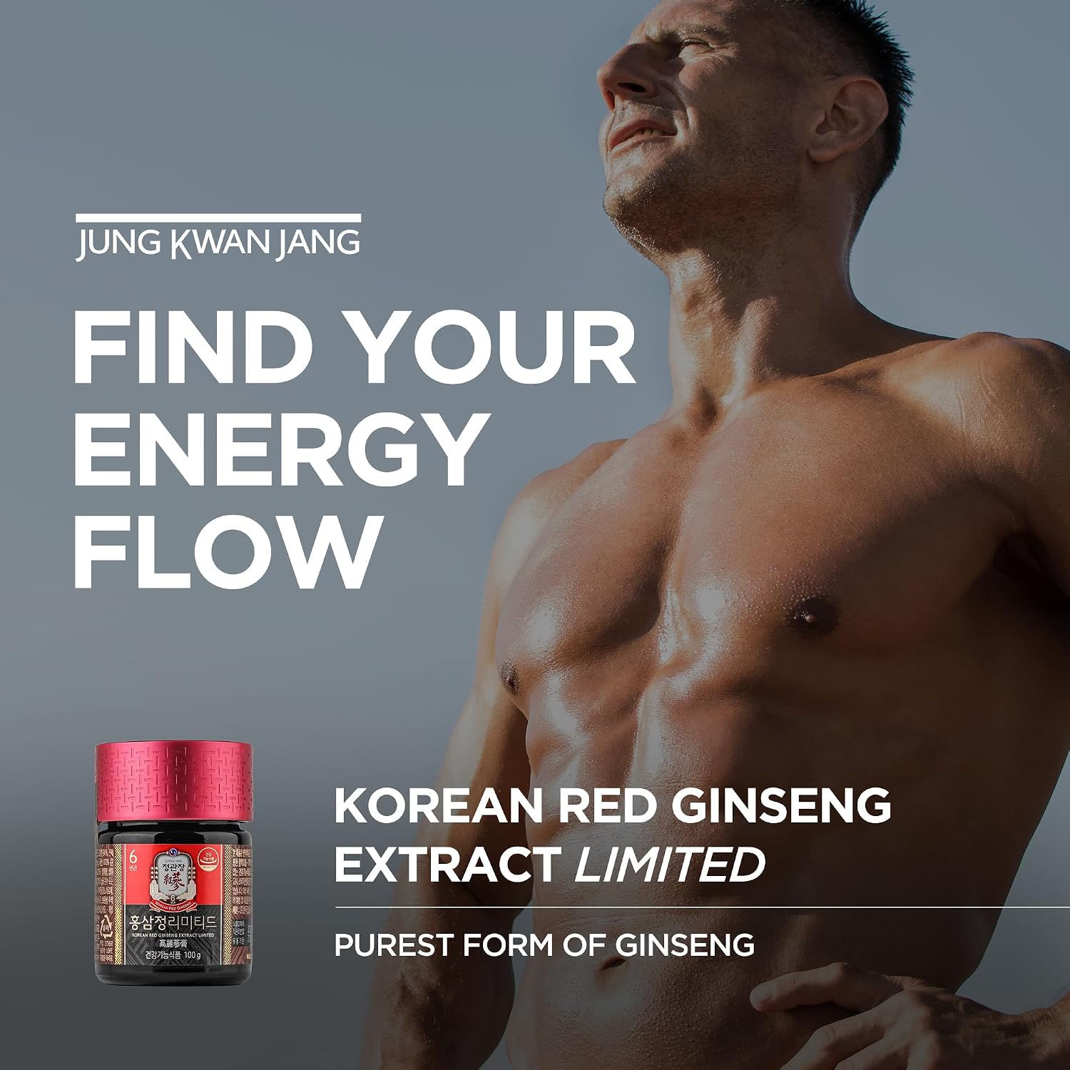 JUNG KWAN JANG Korean Red Ginseng Extract Limited 100g Jar | Ginseng Supplement, Ginseng Tea | Energy Boost, Stamina