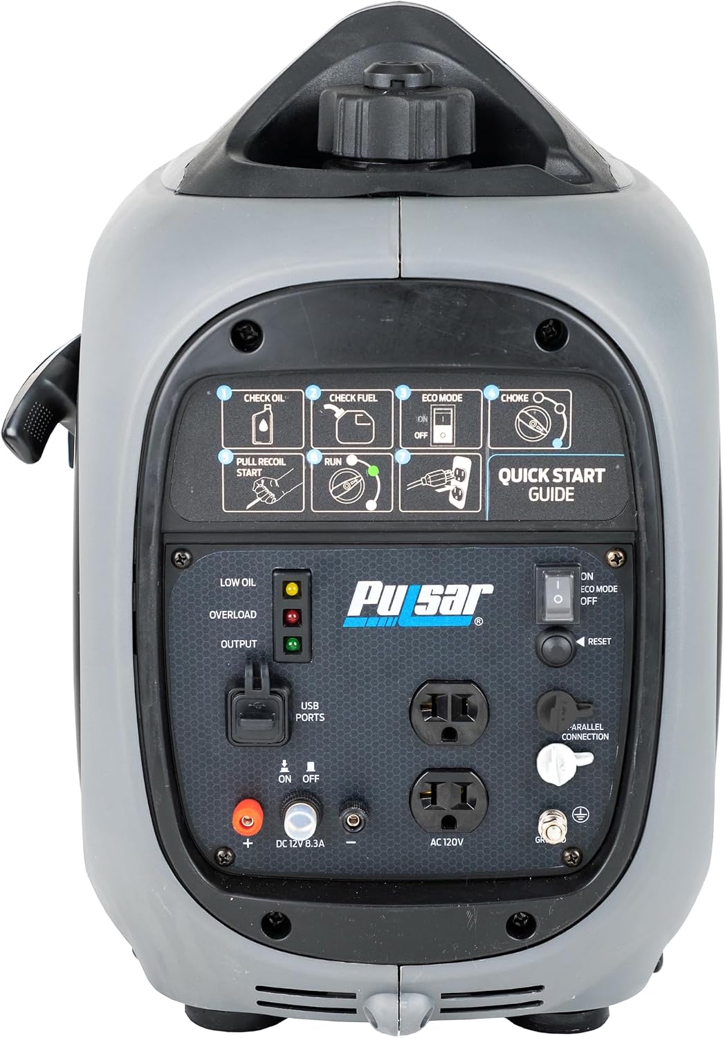 Pulsar 2,300W Portable Gas-Powered Quiet Inverter Generator With USB Outlet & Parallel Capability, Carb Compliant, G2319N