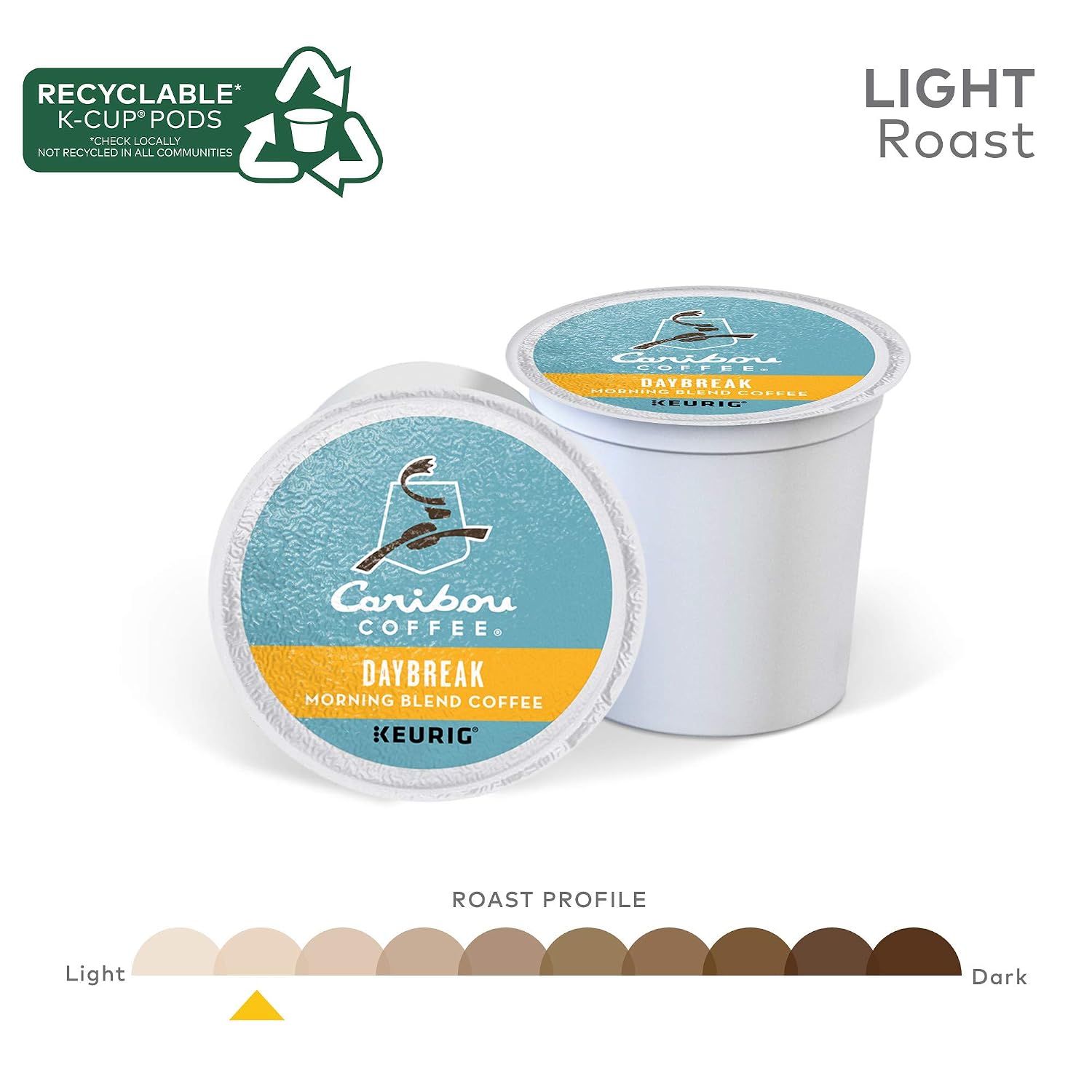 Caribou Coffee Caribou Blend Keurig Single-Serve K-Cup Pod, Medium Roast Coffee, 72 Count
