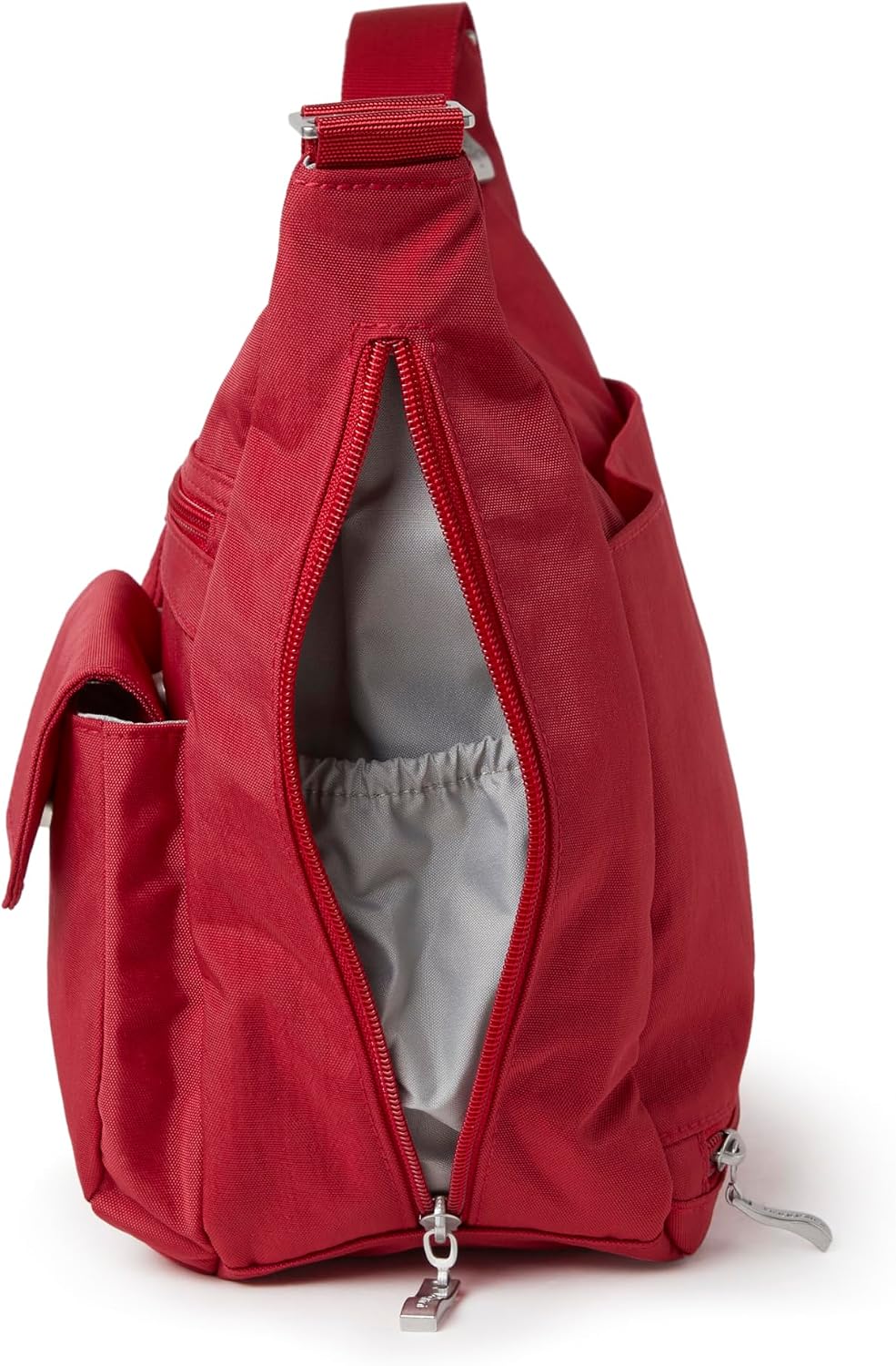 Baggallini womens Everywhere Bagg Crossbody Women 11x9 Lightweight Nylon Hobo Water-resistant Travel Bag W/Rfid