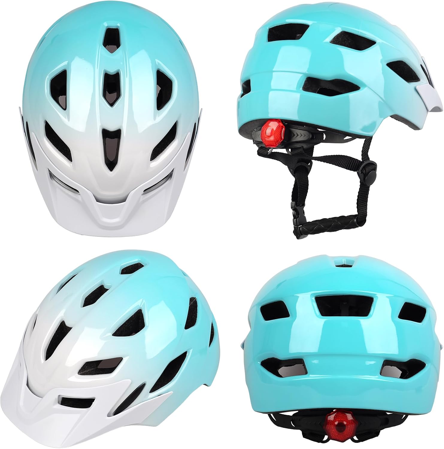 Kids Bike Helmet with LED Light for Youth Teen Toddler Boys Girls