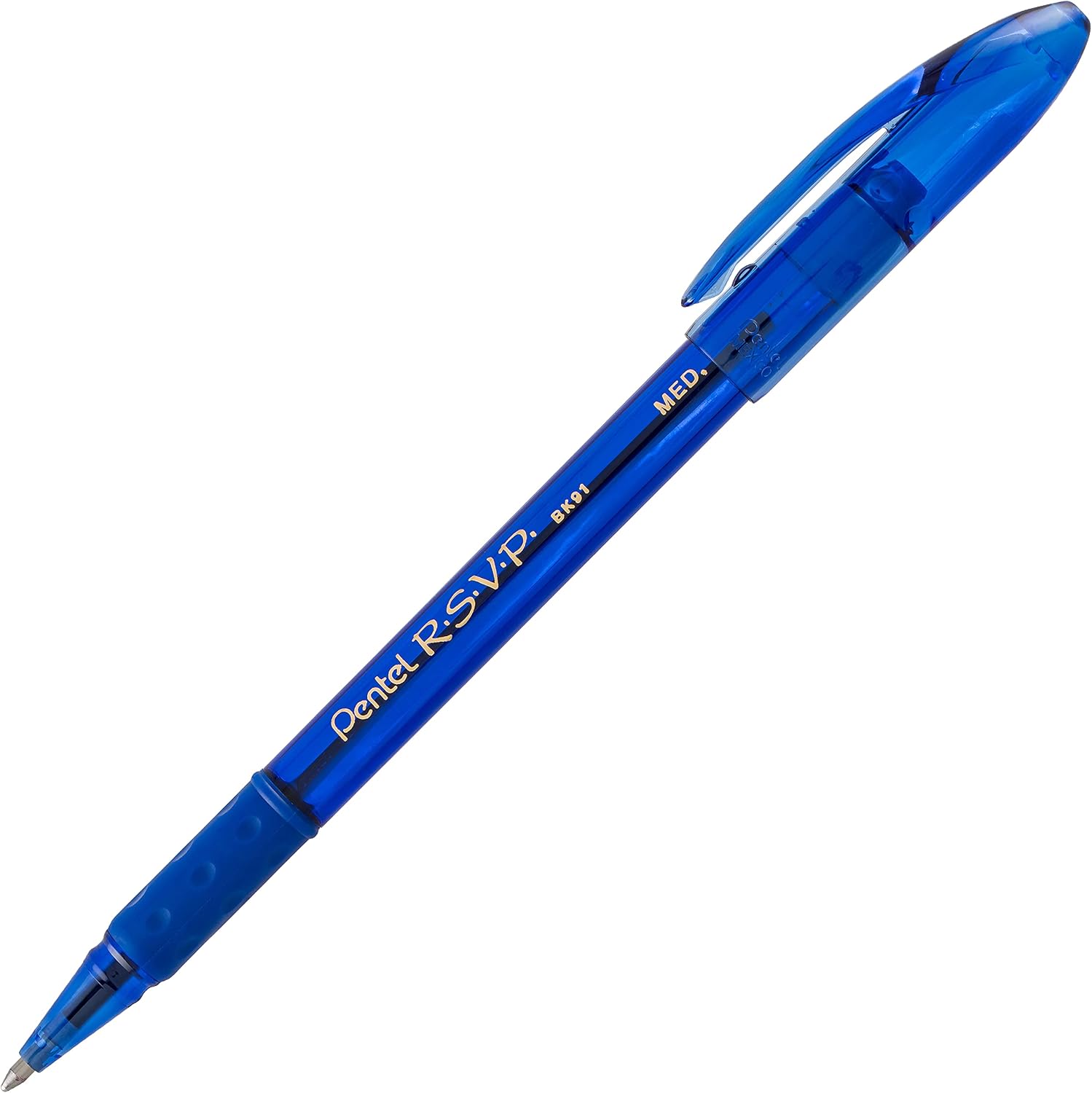 Pentel RSVP Ballpoint Pen, (1.0mm), Medium Line, Assorted Ink, Pack of 8 (BK91CRBP8M)