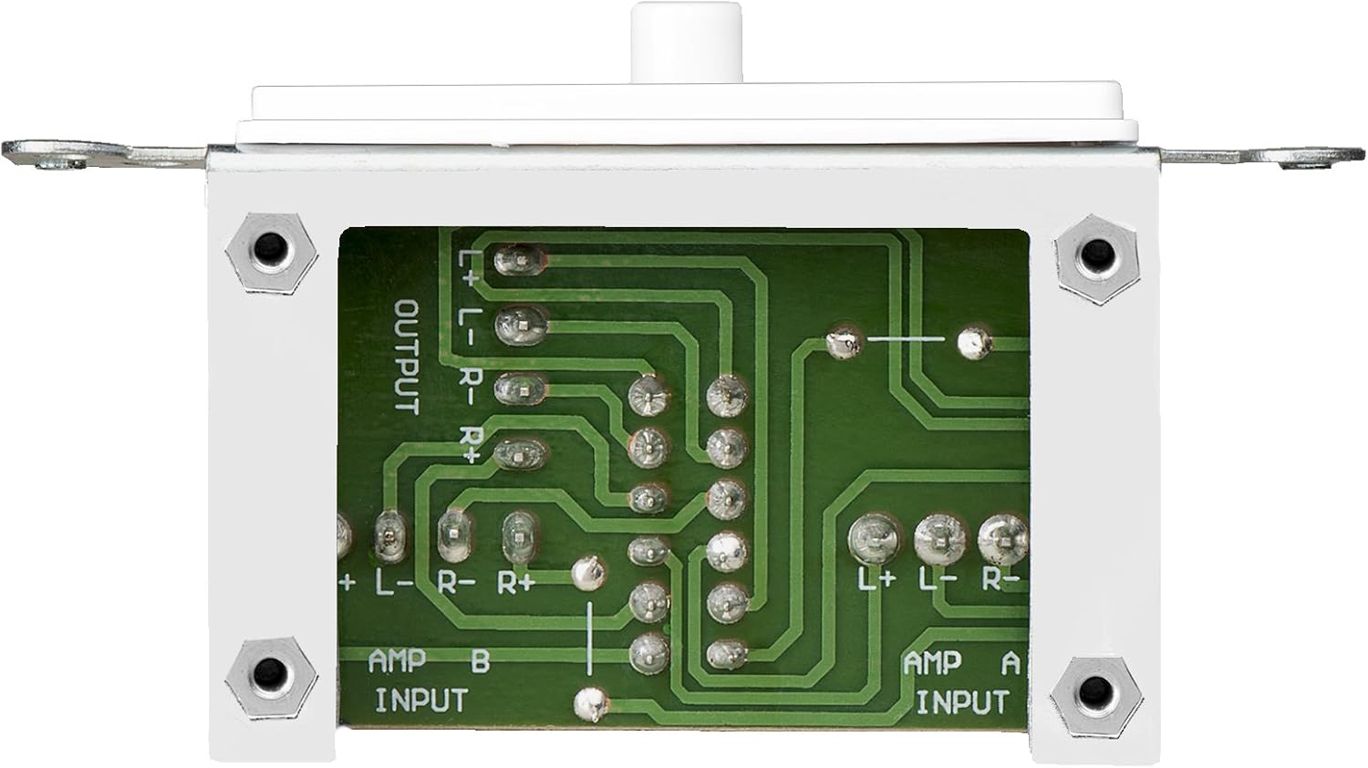 OSD Audio in Wall Speaker Selector A/B Switch, Select from 2X Speaker Pairs White AB12