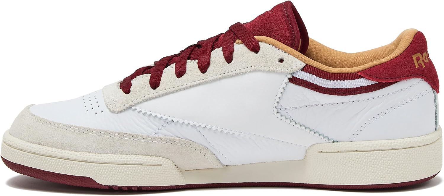 Reebok Club C 85 Mens Tennis Shoes, Casual Fashion White Sneakers for Men