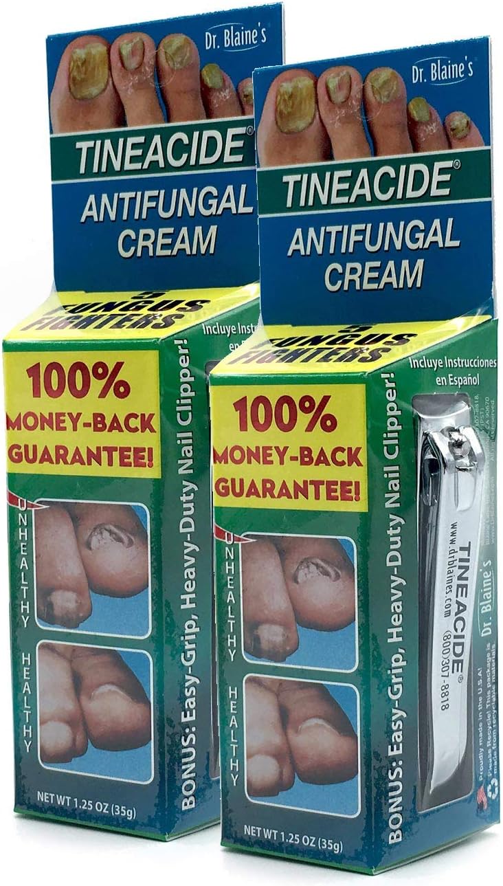 Dr. Blaine's Tineacide Antifungal Cream, 1.25 Ounce (Pack 2)
