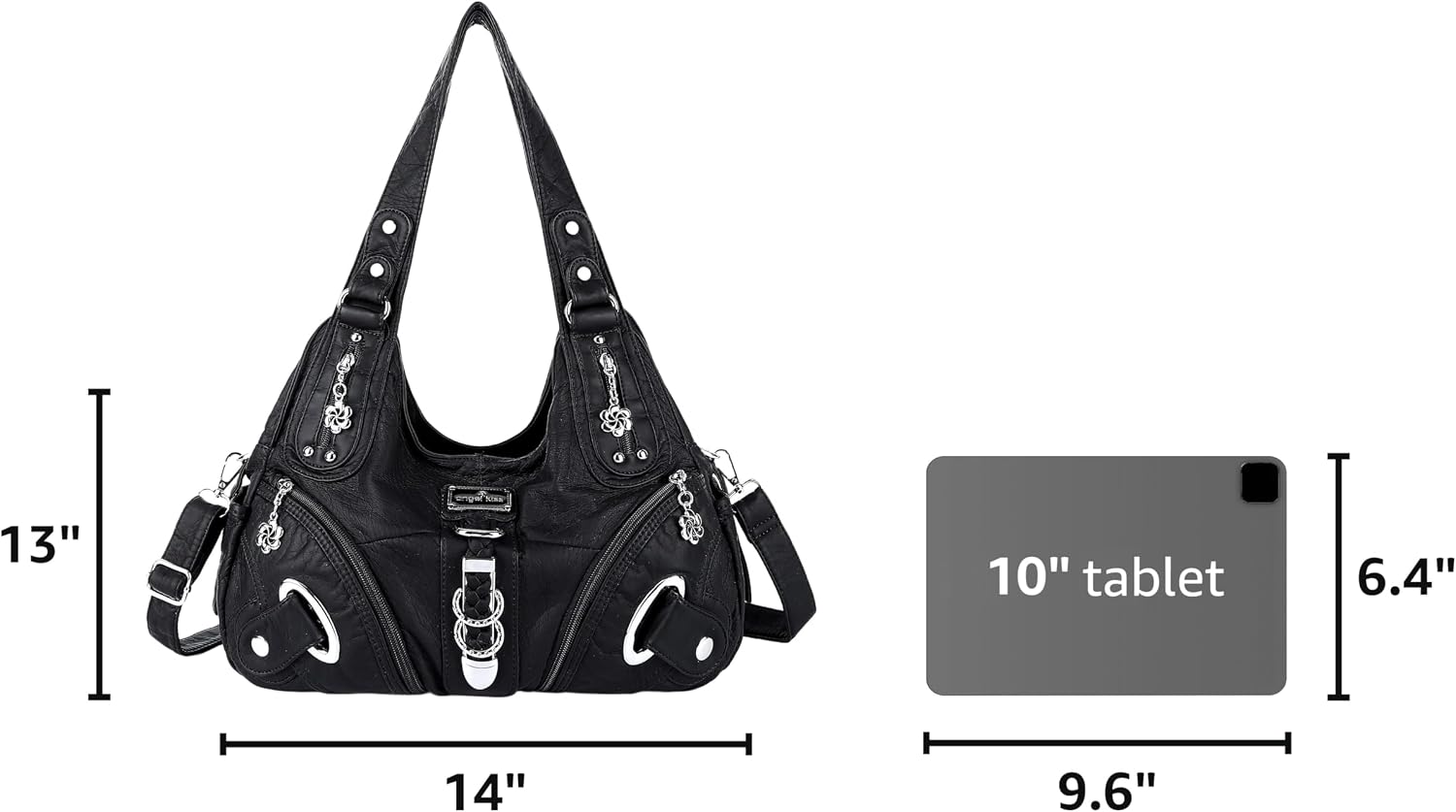 Angelkiss Hobo Purses and handbags for Women Satchel Handbag Women Purses Large Daily Shoulder Bags