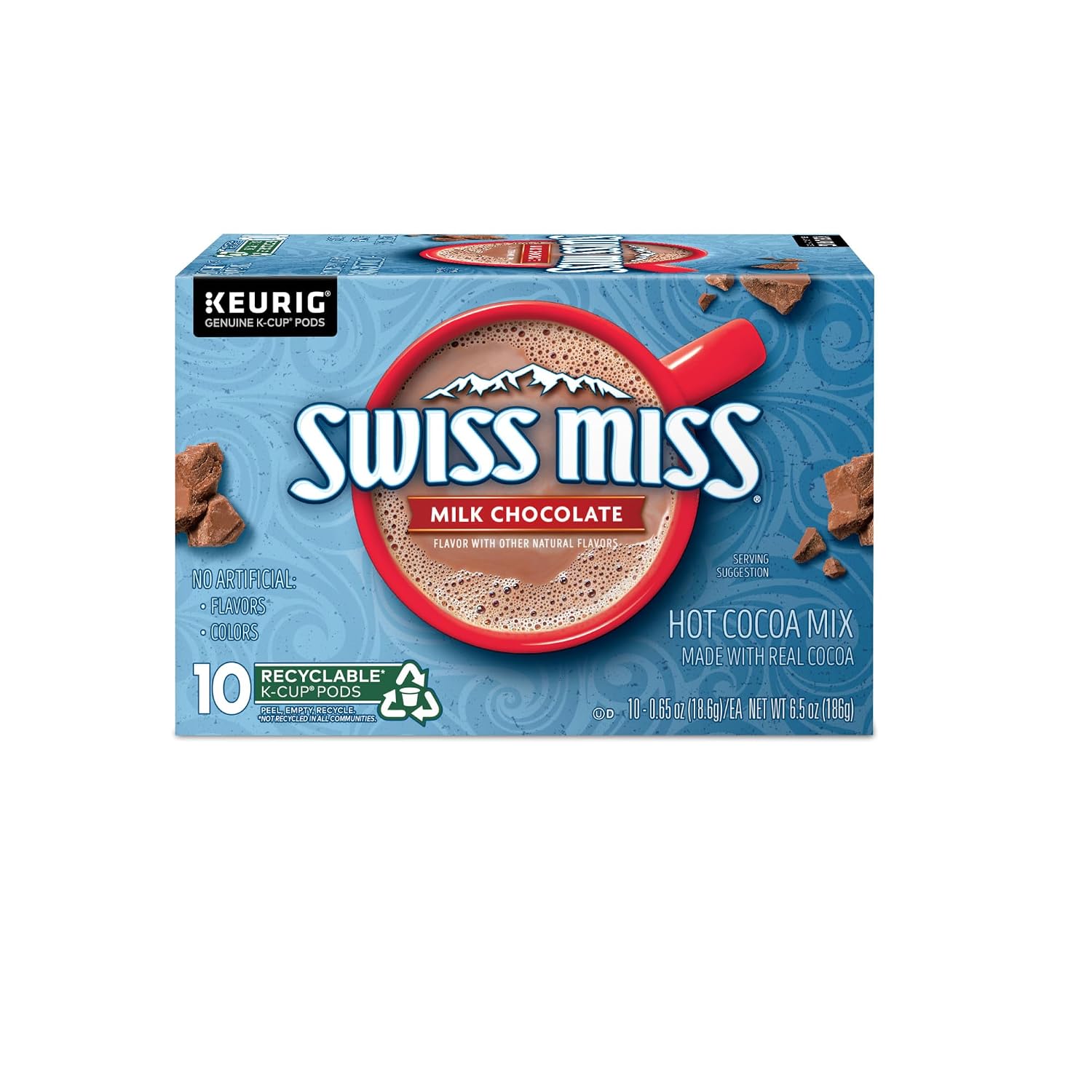Swiss Miss Milk Chocolate Hot Cocoa Keurig Single-Serve K Cup Pods, 28 Count