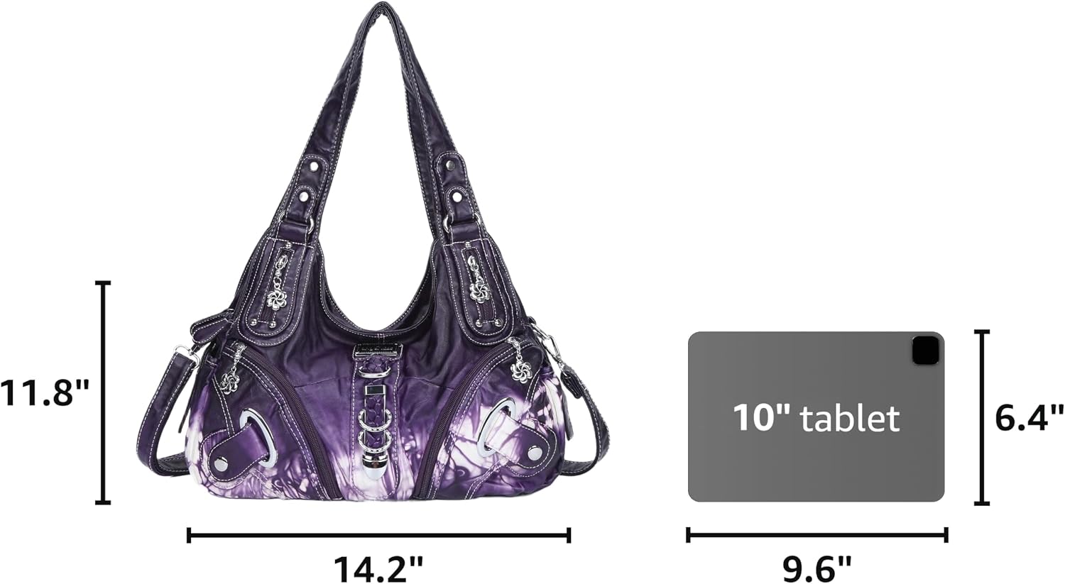 Angelkiss Hobo Purses and handbags for Women Satchel Handbag Women Purses Large Daily Shoulder Bags
