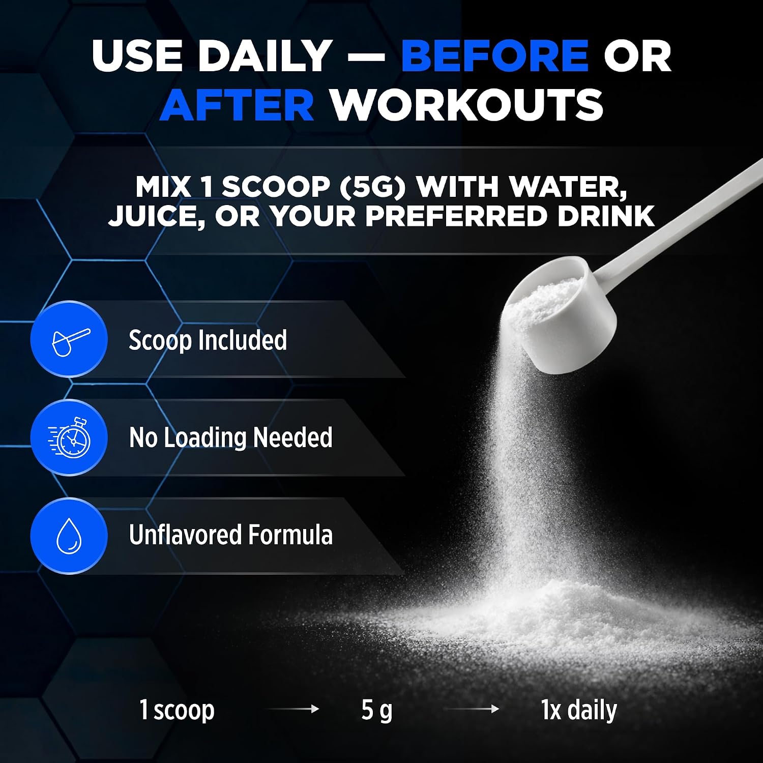 ALLMAX Creatine Monohydrate Powder, Micronized, Unflavored, 1000 g