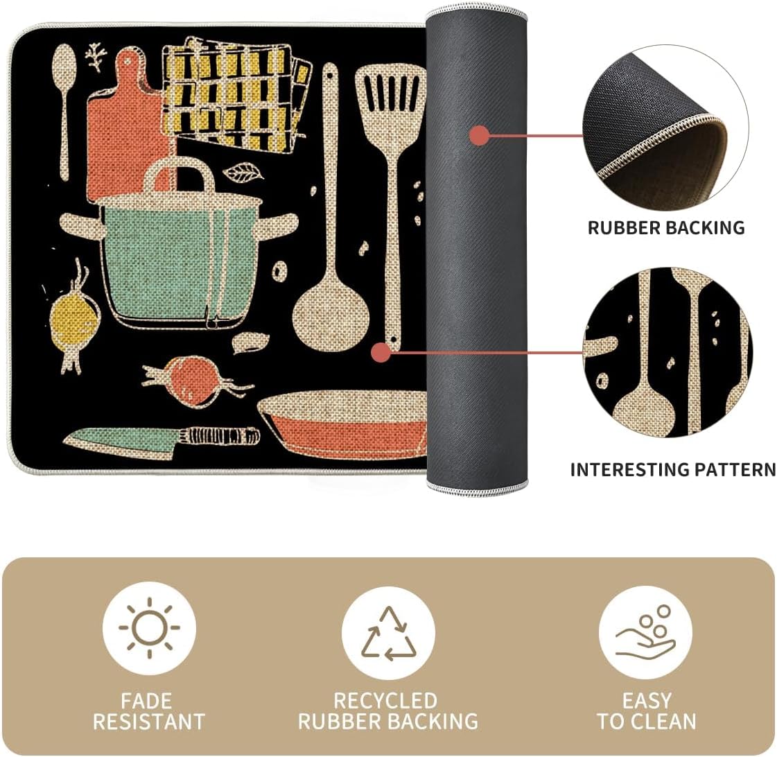 Artoid Mode The Kitchen is The Heart of The Home Kitchen Mats Set of 2