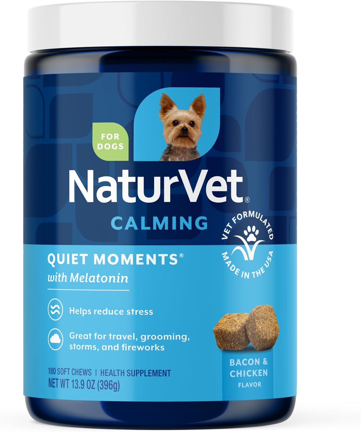 NaturVet Quiet Moments Calming Drops for Cats & Dogs - 2 Oz