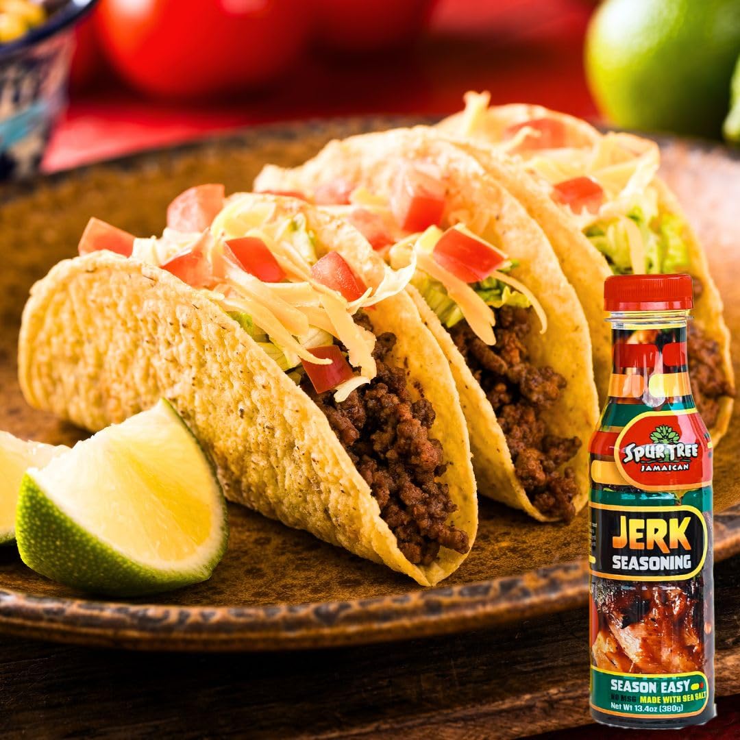 Spur Tree Jamaican Jerk Seasoning, 35 Oz | Authentic Caribbean, Jerk Sauce, All-Natural and Fresh Ingredients