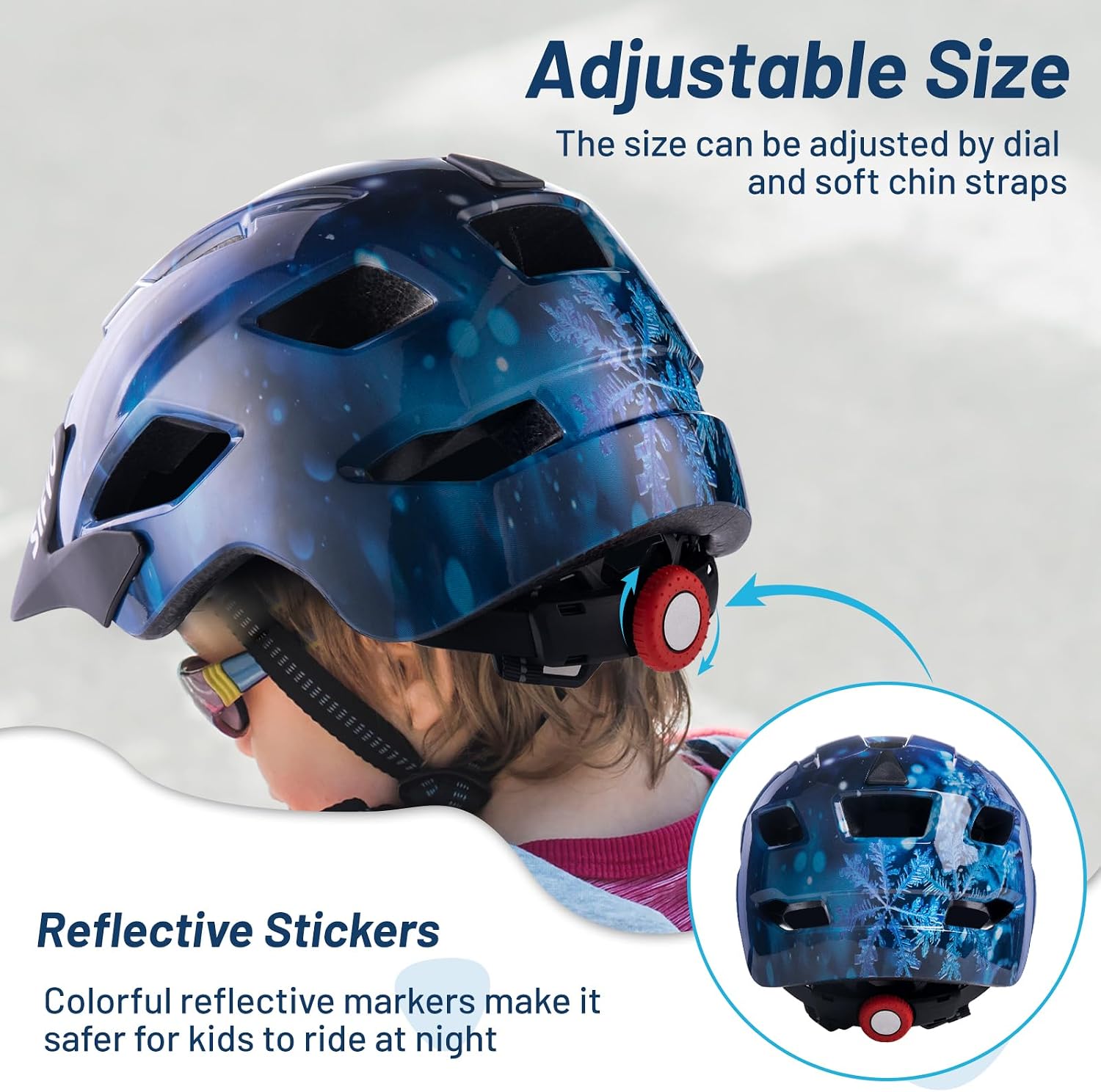 Kids Helmet, SIFVO Kids Bike Helmet Boys and Girls Bike Helmet with Cool Visor Helmet for Kids 5-14