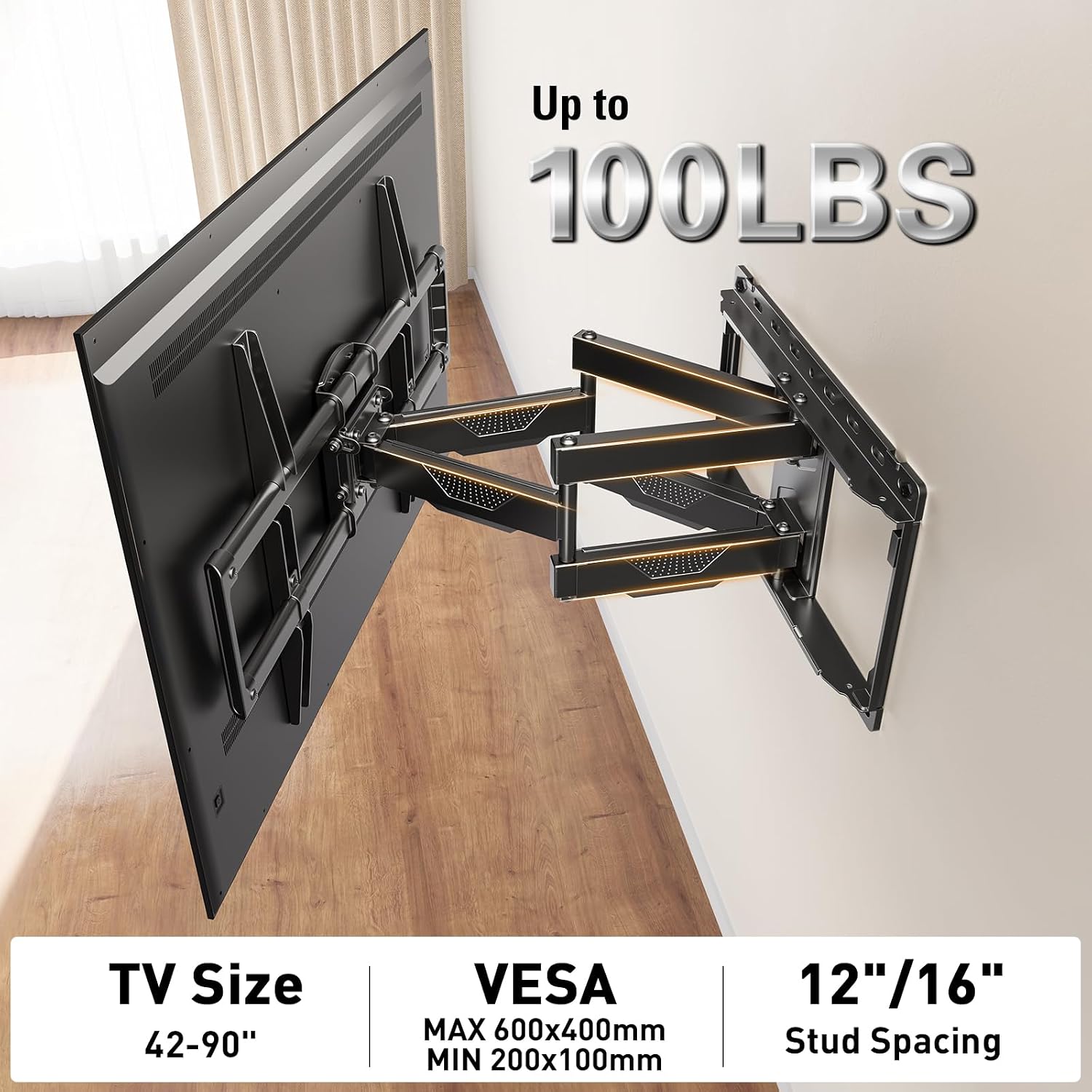Mounting Dream Long Arm TV Wall Mount Full Motion TV Mount for 42-94" TVs