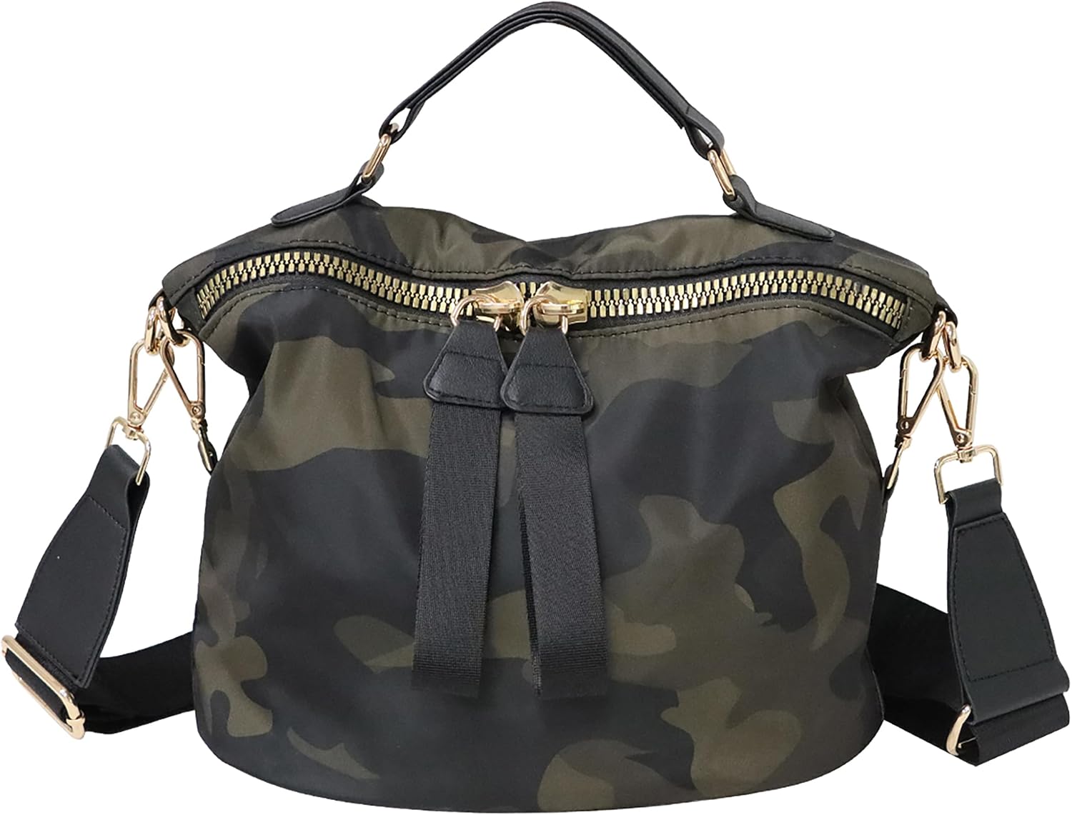 PAKFIEKS Women Nylon Handbag Anti-theft Casual Lightweight Travel Shopping Shoulder Bag Crossbody Bag