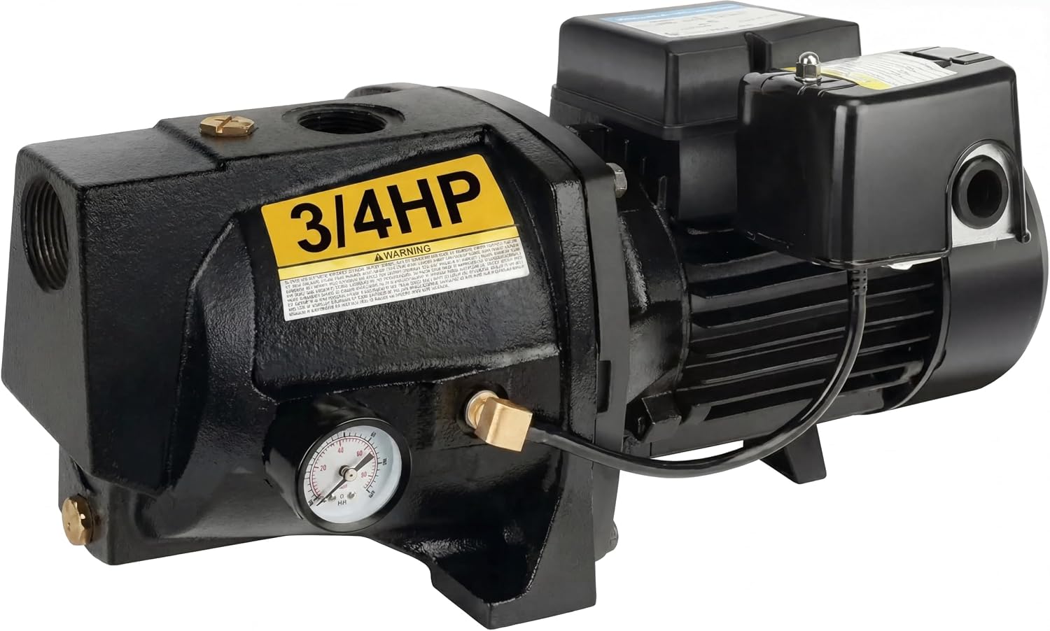 Shallow Well Jet Pump,Cast Iron, Well Depth Up to 25ft, 115V/230V Dual Voltage, Automatic Pressure Switch